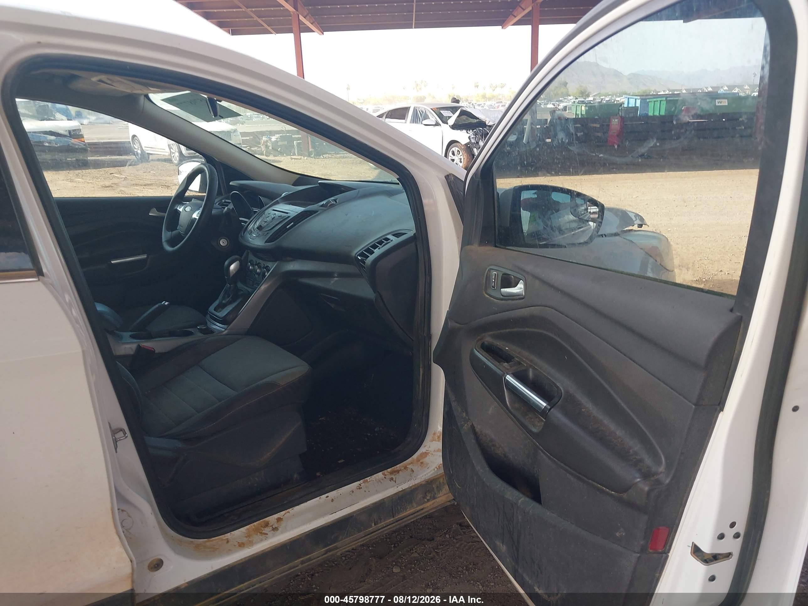 2015 Ford Escape Se White vin: 1FMCU0GX7FUC89217