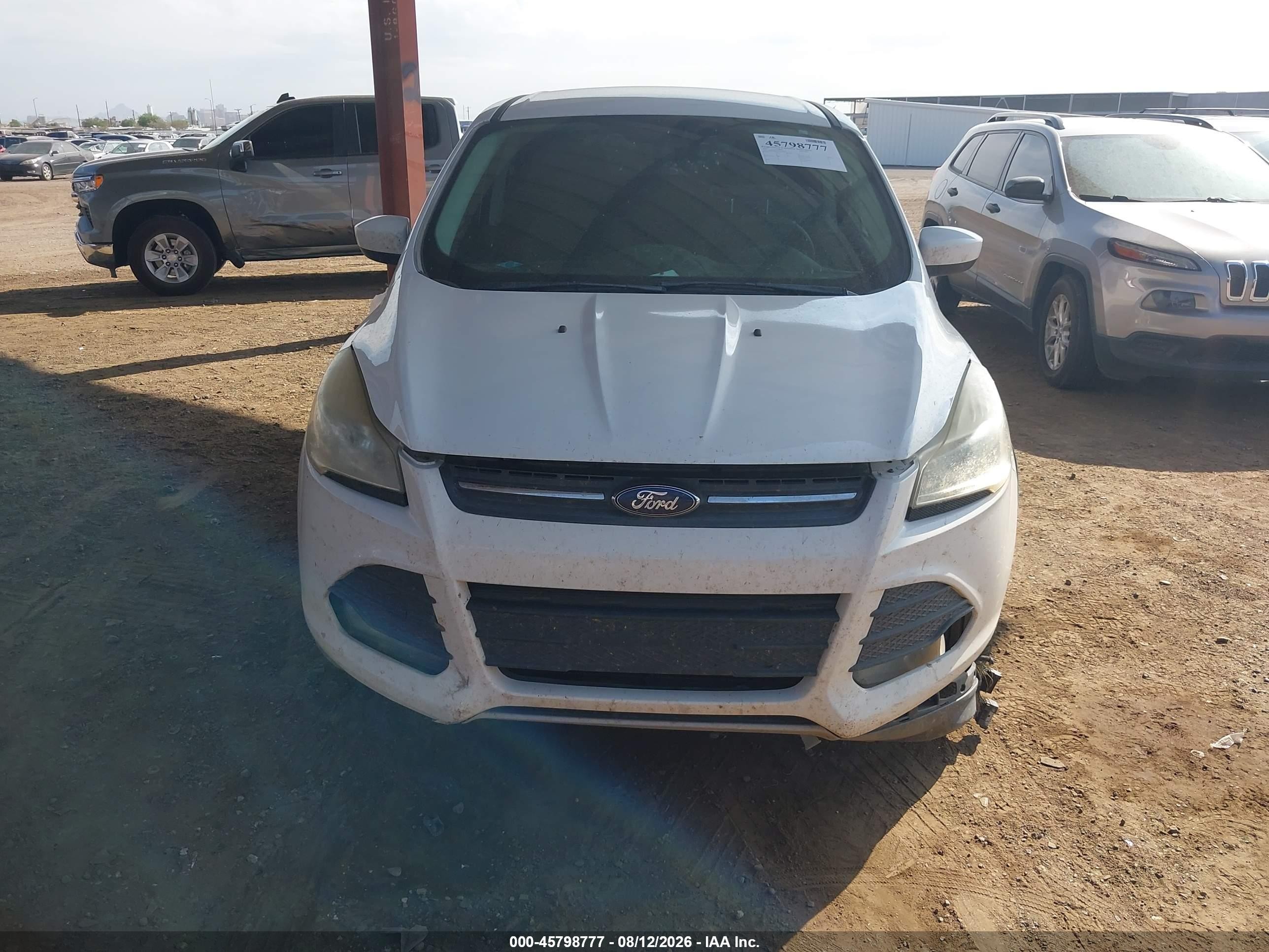 2015 Ford Escape Se White vin: 1FMCU0GX7FUC89217