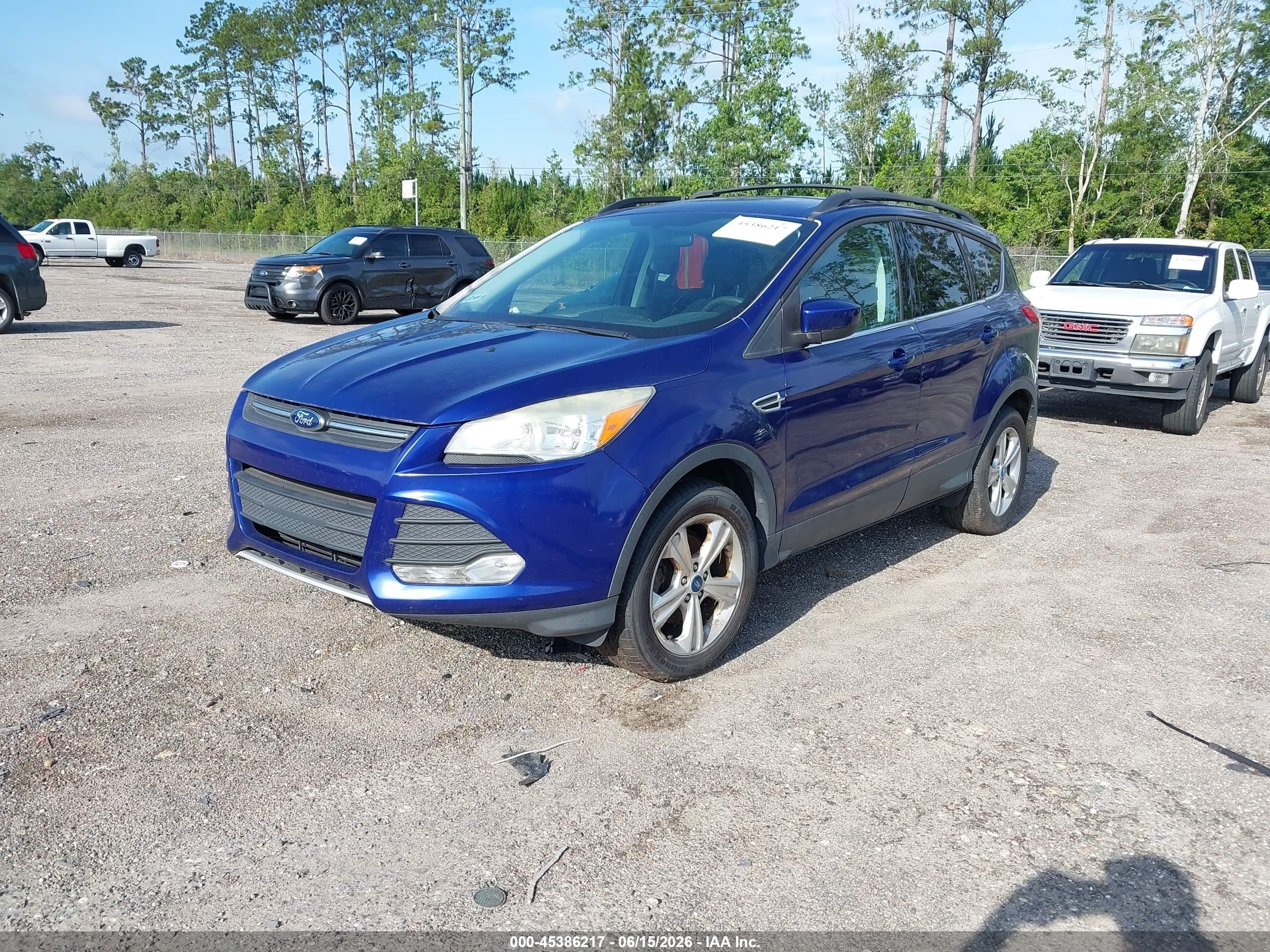 2013 Ford Escape Se Blue vin: 1FMCU0GX8DUB06288