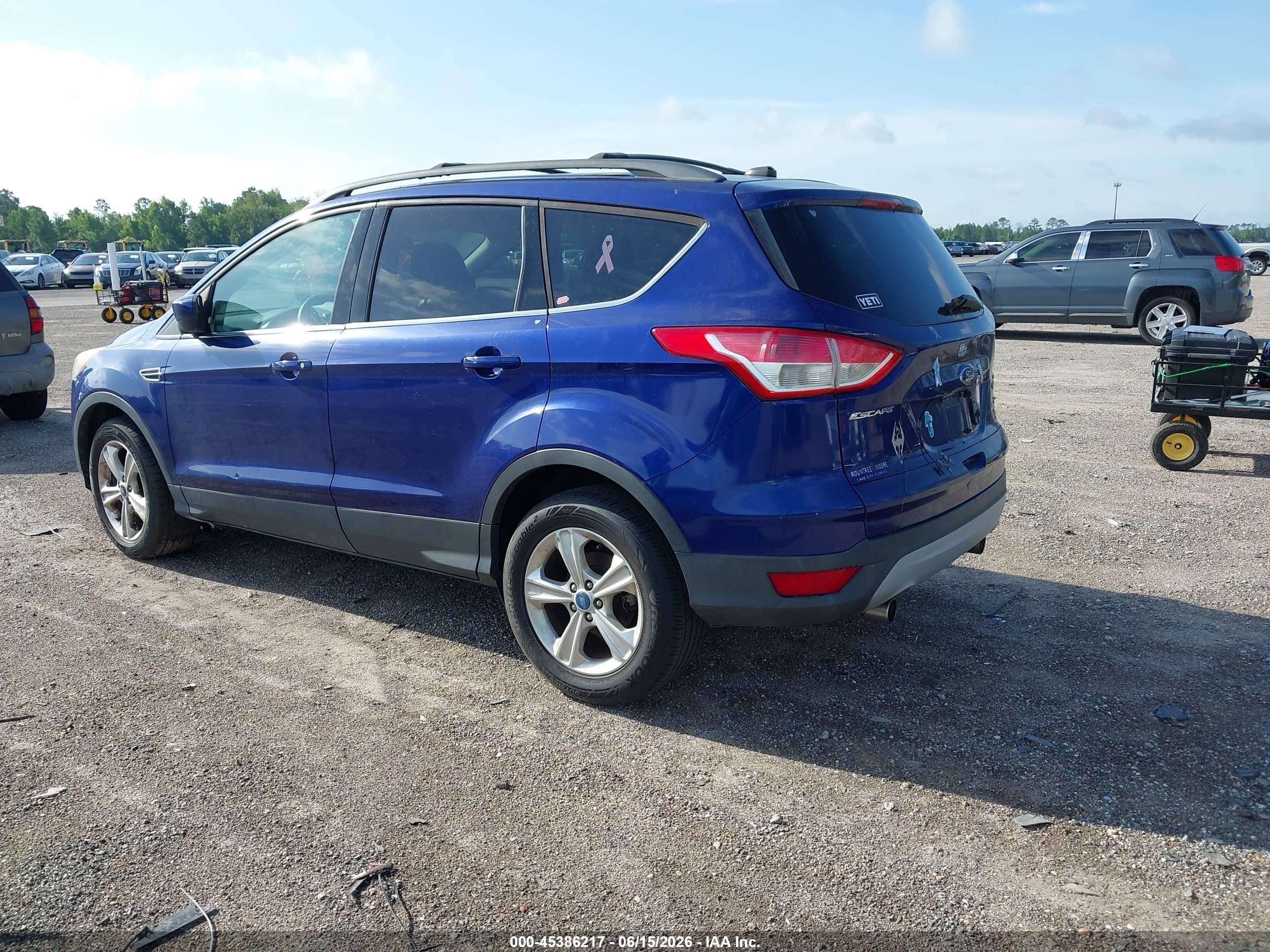2013 Ford Escape Se Blue vin: 1FMCU0GX8DUB06288