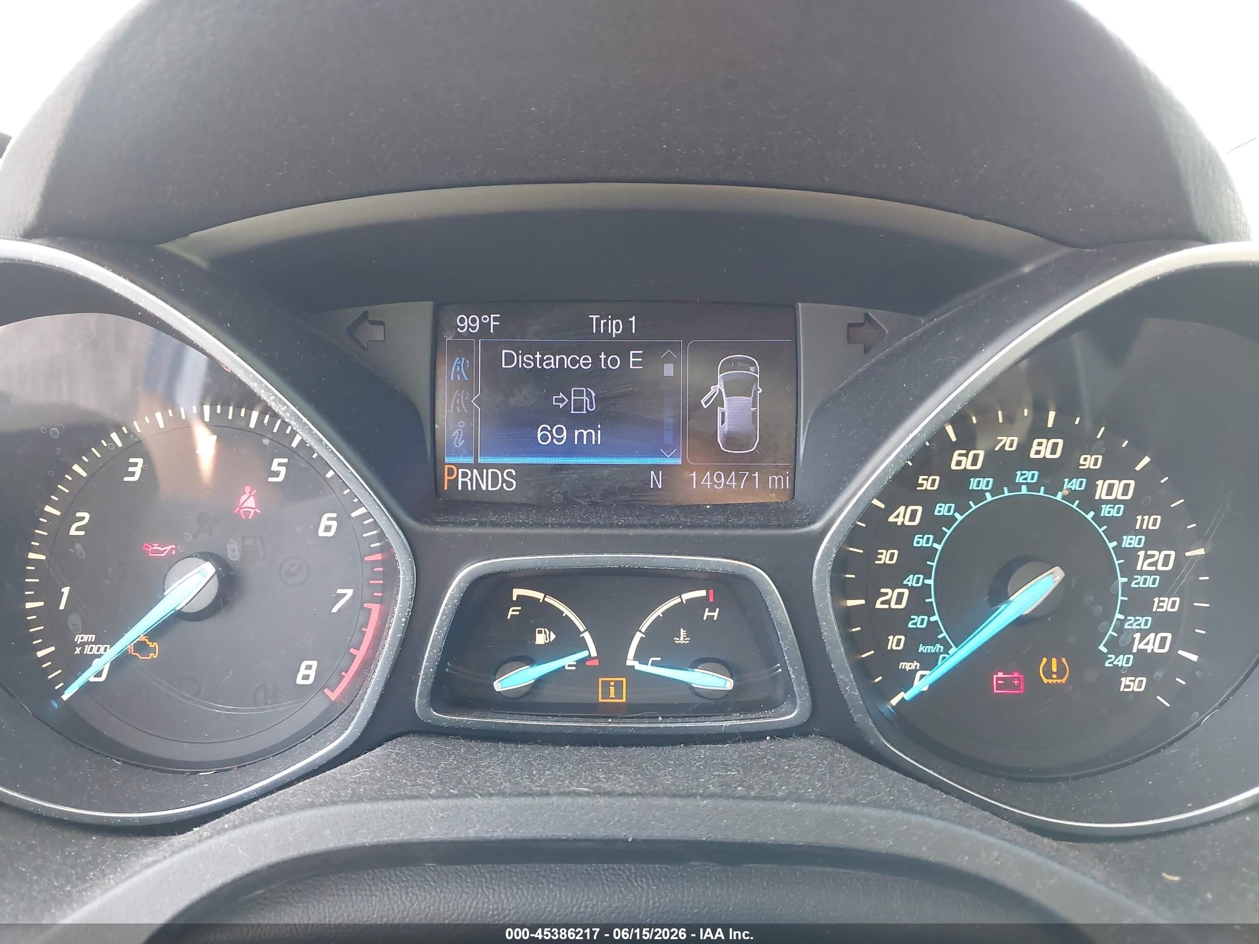 2013 Ford Escape Se Blue vin: 1FMCU0GX8DUB06288