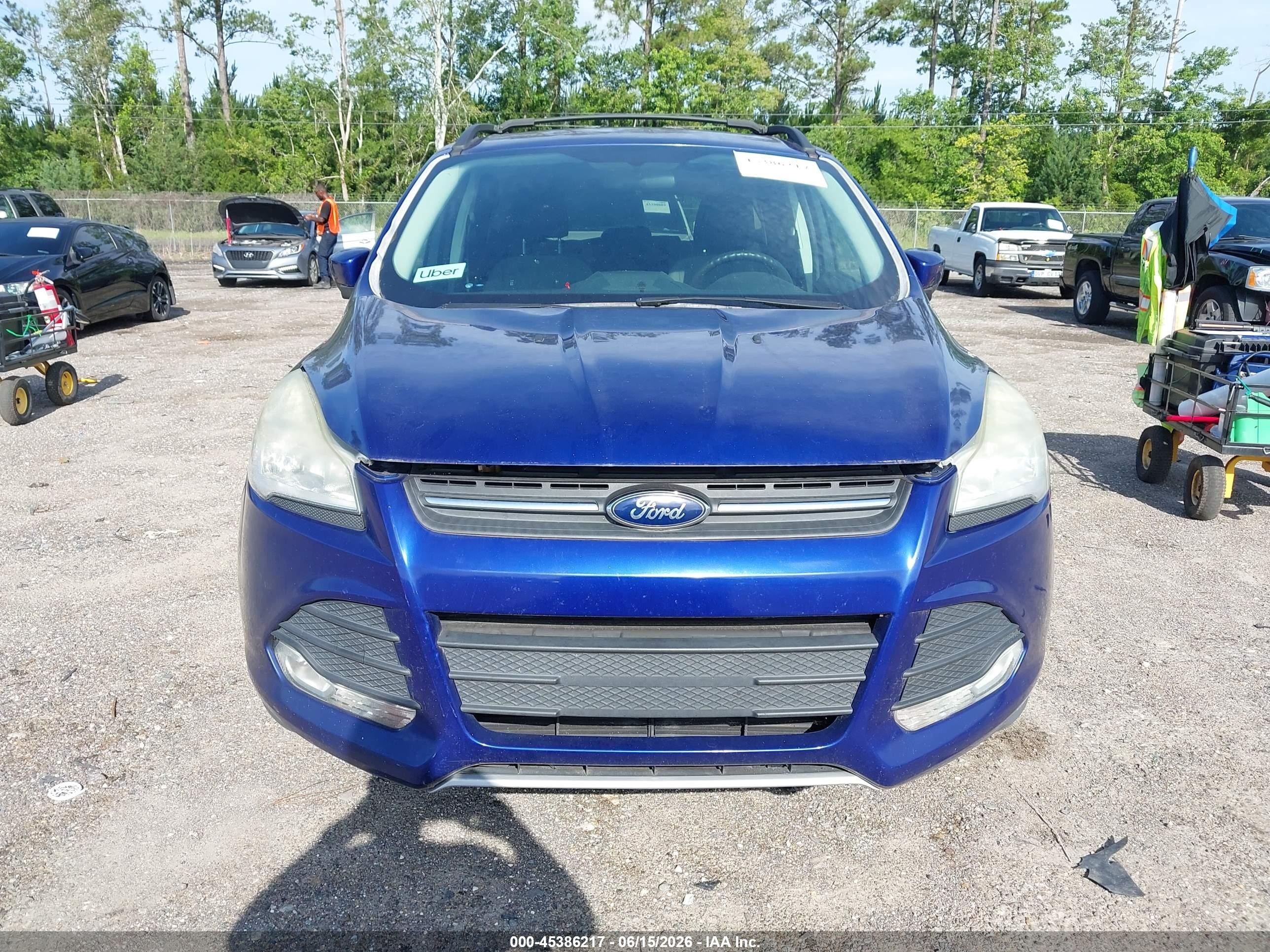 2013 Ford Escape Se Blue vin: 1FMCU0GX8DUB06288