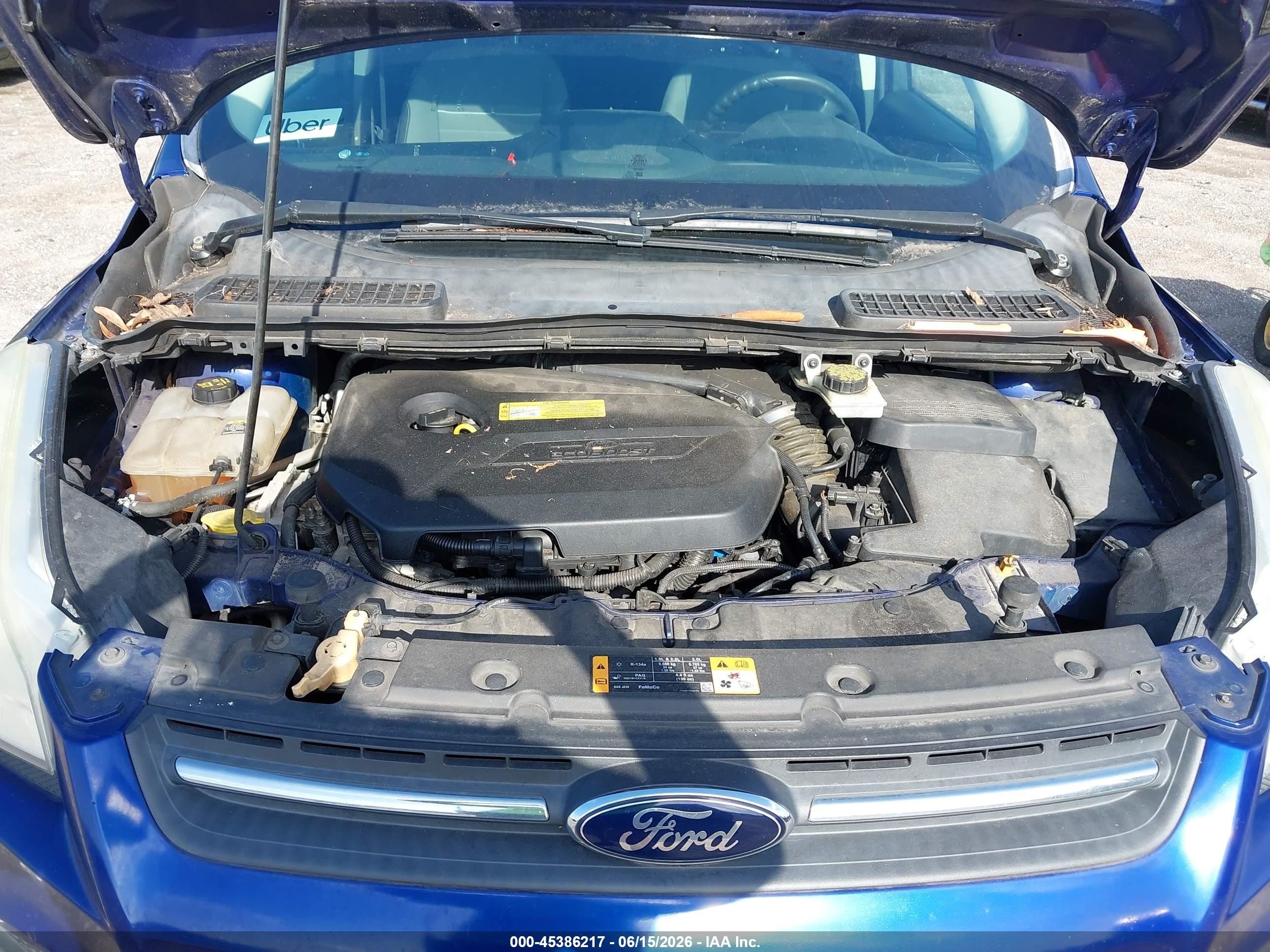 2013 Ford Escape Se Blue vin: 1FMCU0GX8DUB06288