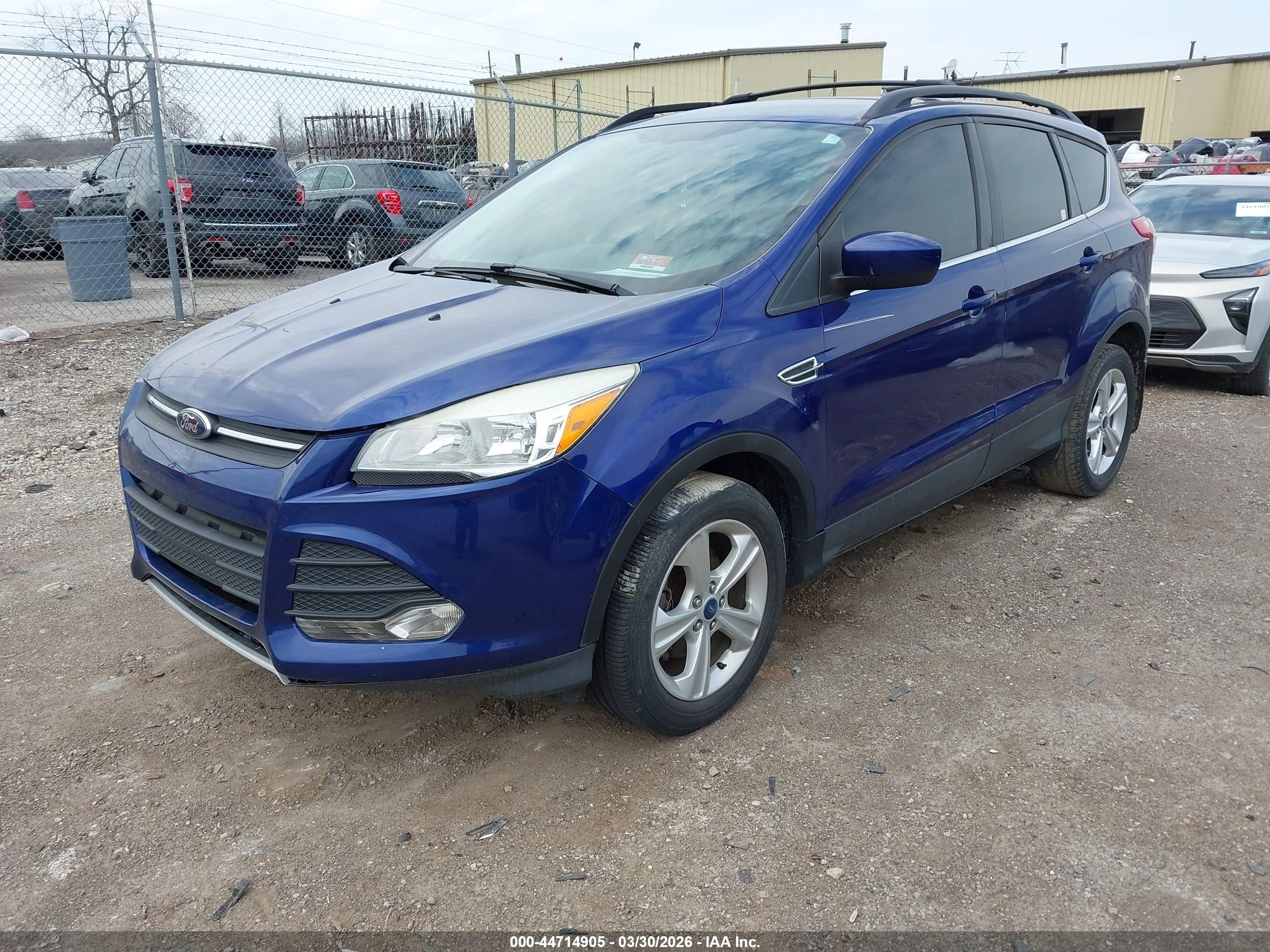 2013 Ford Escape Se Blue vin: 1FMCU0GX8DUB22068