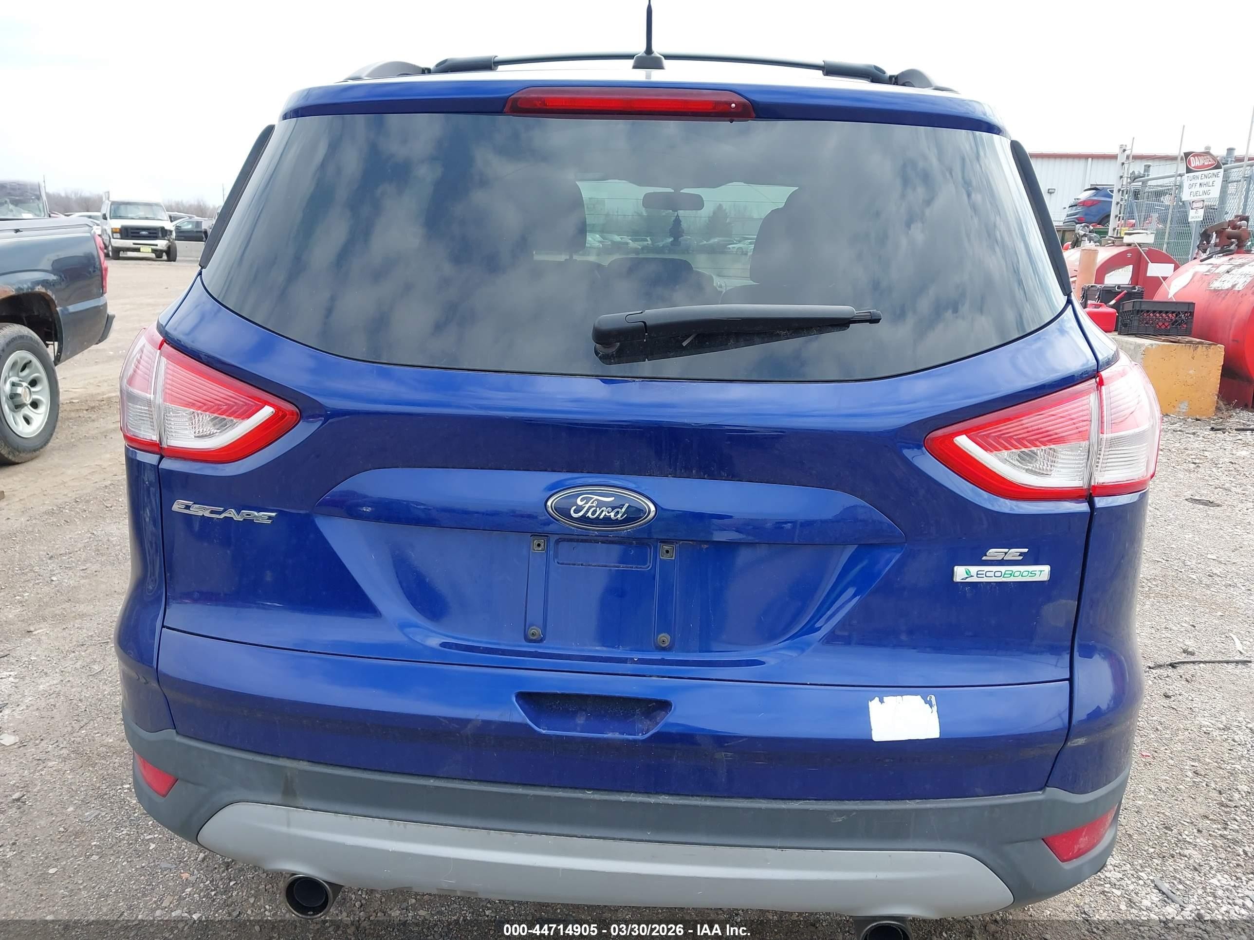 2013 Ford Escape Se Blue vin: 1FMCU0GX8DUB22068