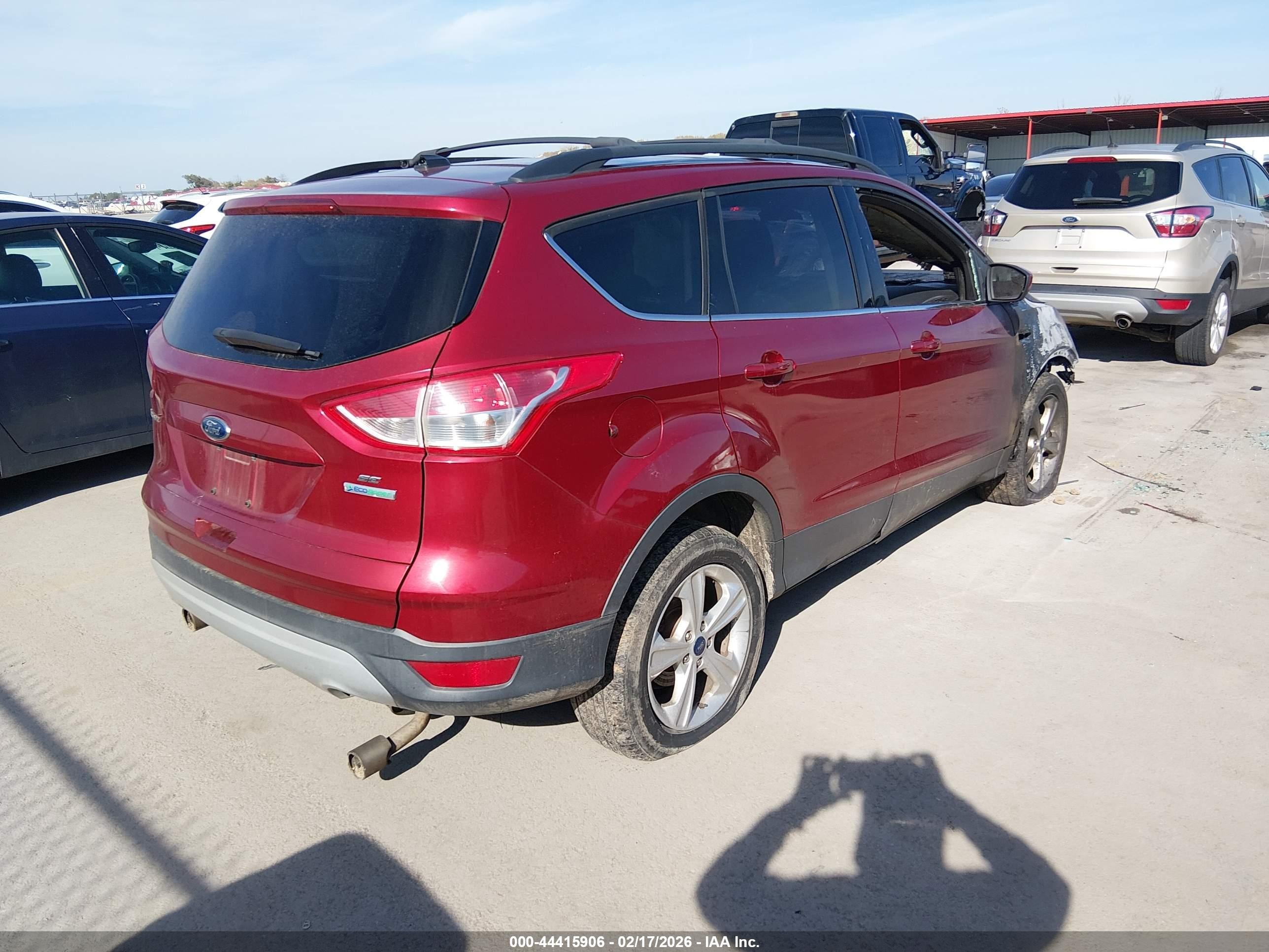 2013 Ford Escape Se Red vin: 1FMCU0GX8DUB69021