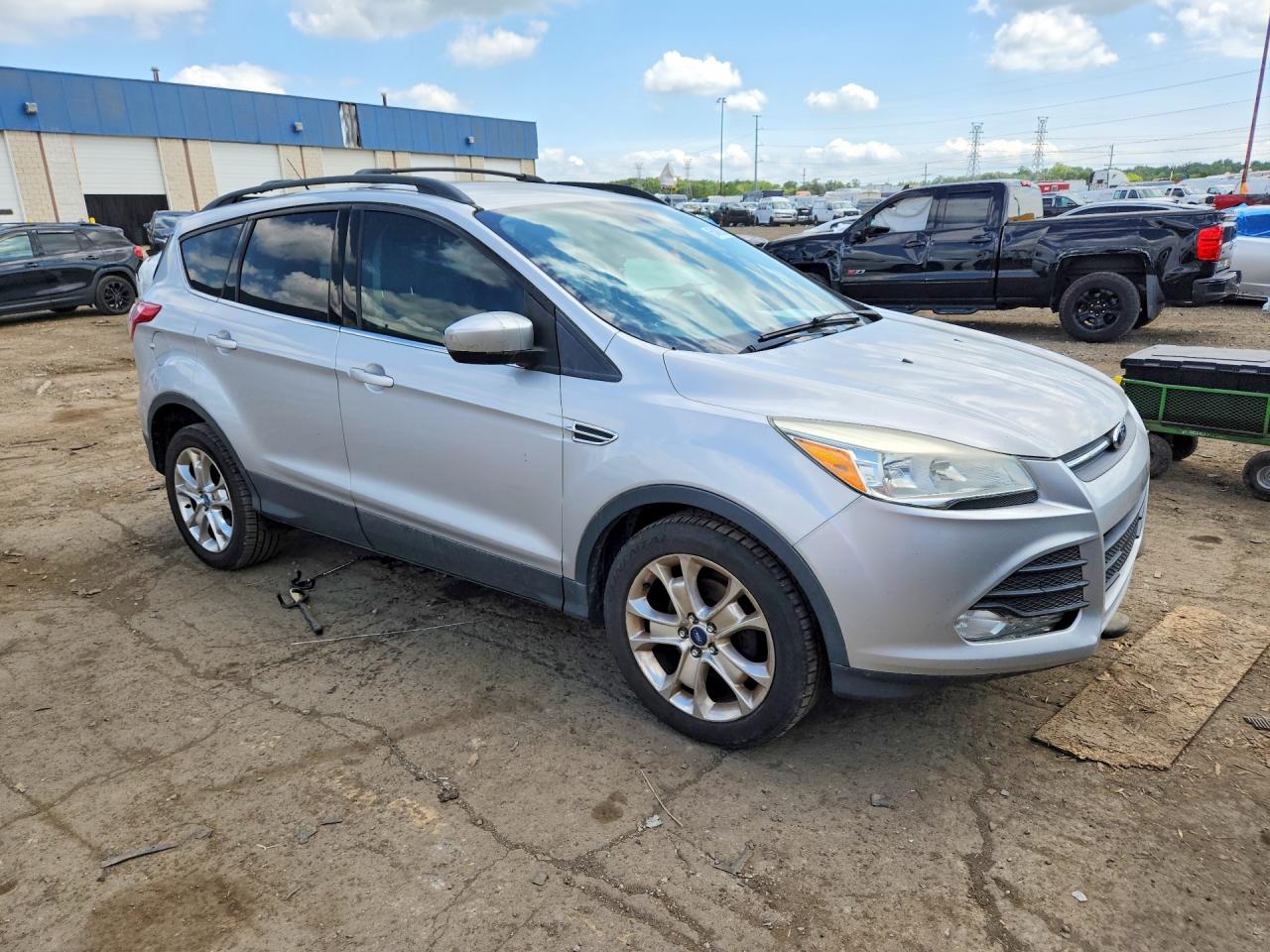 2013 Ford Escape Se Silver vin: 1FMCU0GX8DUB77412