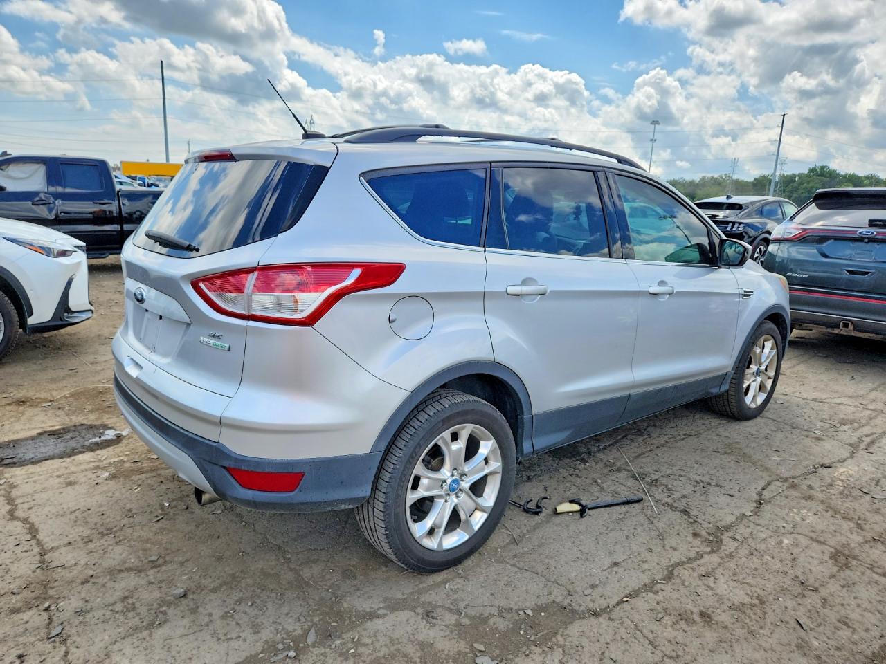 2013 Ford Escape Se Silver vin: 1FMCU0GX8DUB77412