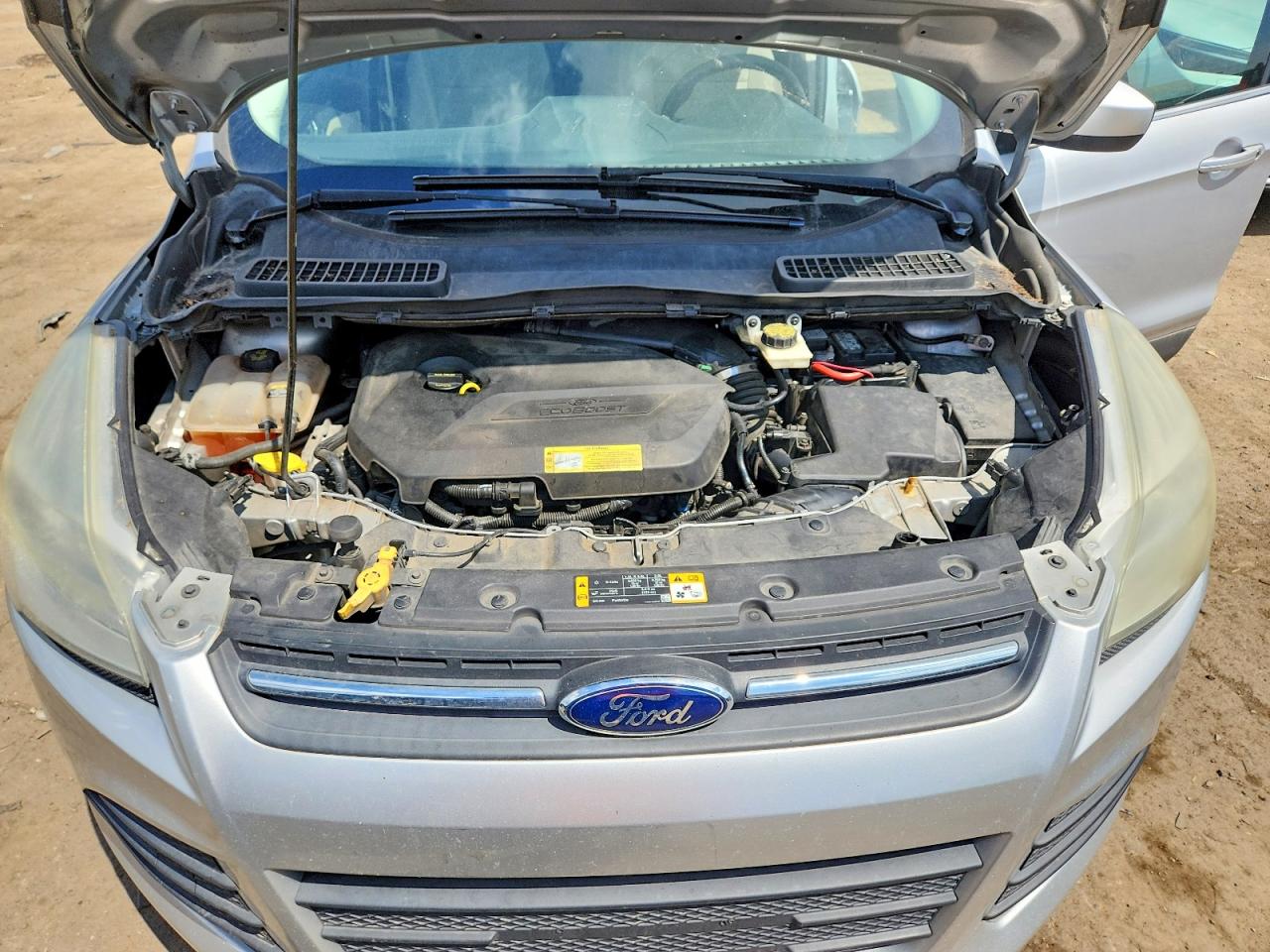 2013 Ford Escape Se Silver vin: 1FMCU0GX8DUB77412