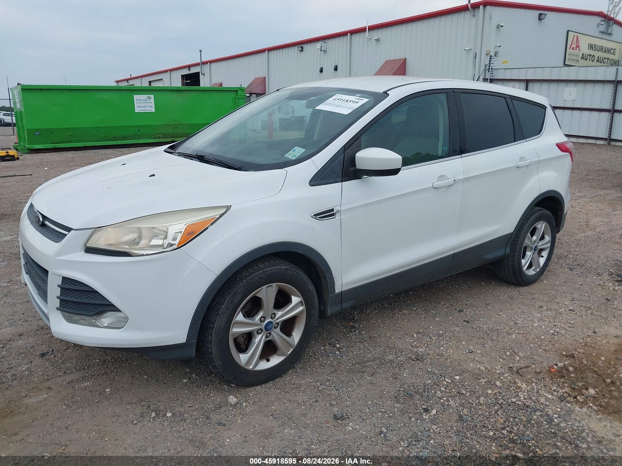 2013 Ford Escape Se Белый vin: 1FMCU0GX8DUC04379