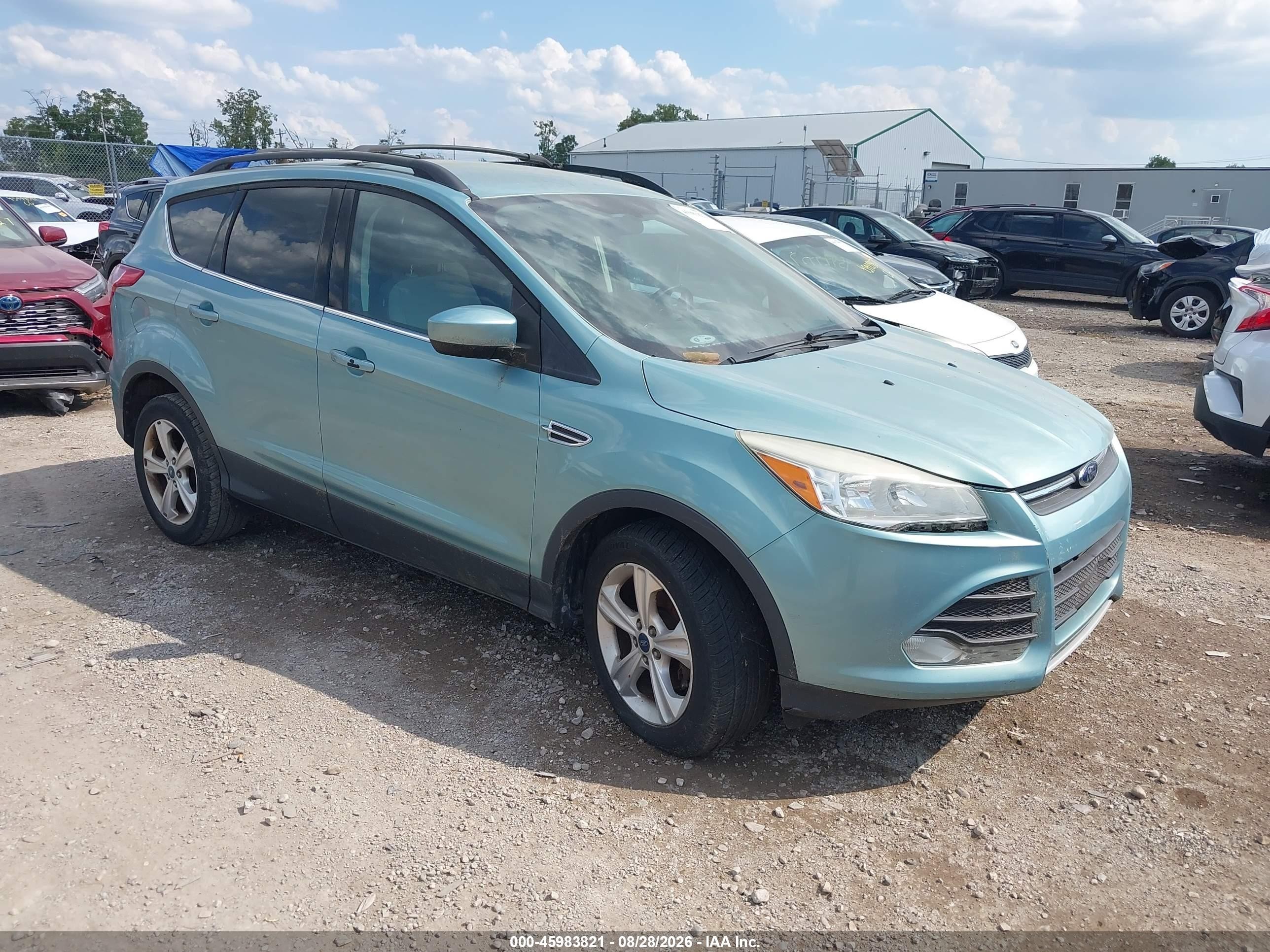2013 Ford Escape Se Turquoise vin: 1FMCU0GX8DUC12112