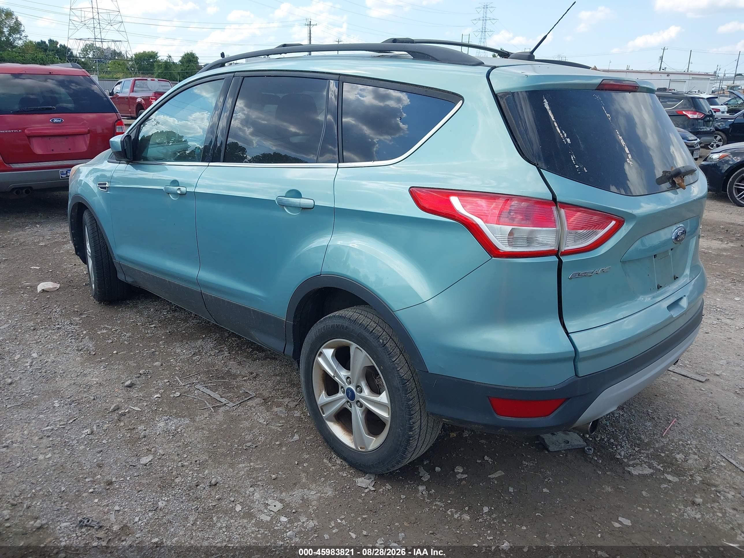 2013 Ford Escape Se Turquoise vin: 1FMCU0GX8DUC12112