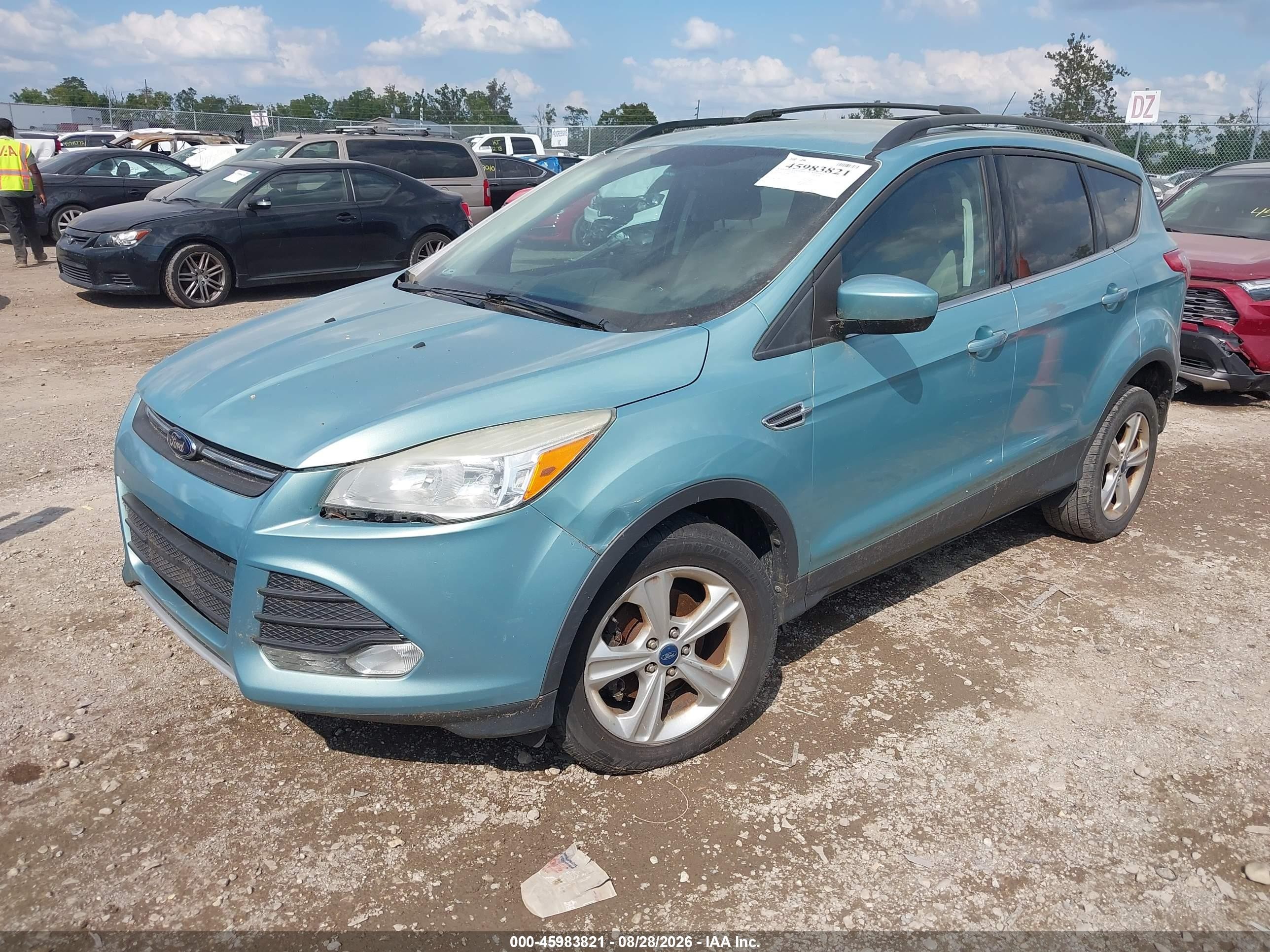 2013 Ford Escape Se Turquoise vin: 1FMCU0GX8DUC12112