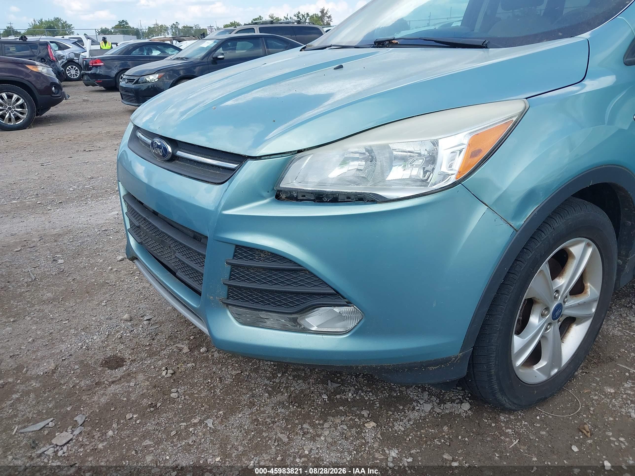 2013 Ford Escape Se Turquoise vin: 1FMCU0GX8DUC12112