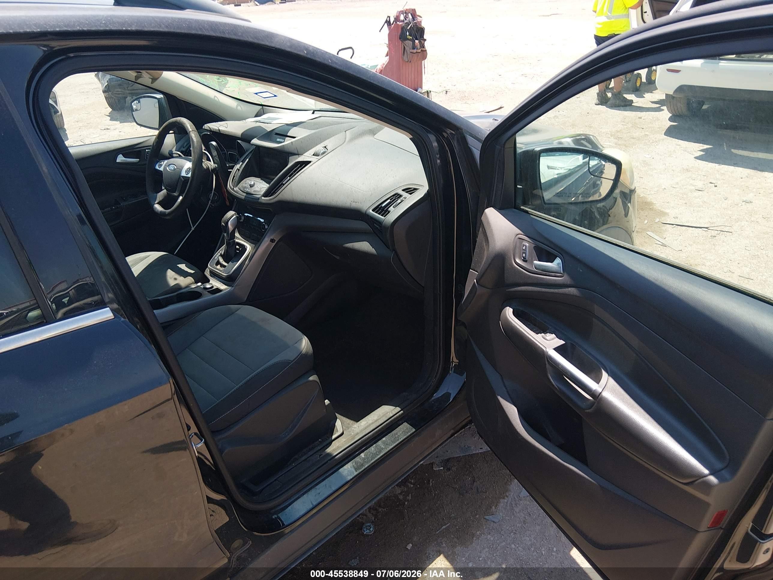 2013 Ford Escape Se Black vin: 1FMCU0GX8DUC59334