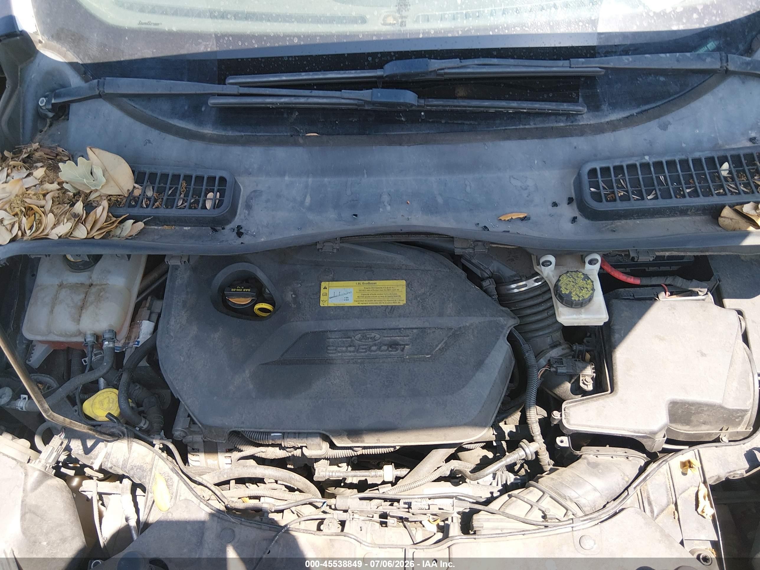 2013 Ford Escape Se Black vin: 1FMCU0GX8DUC59334