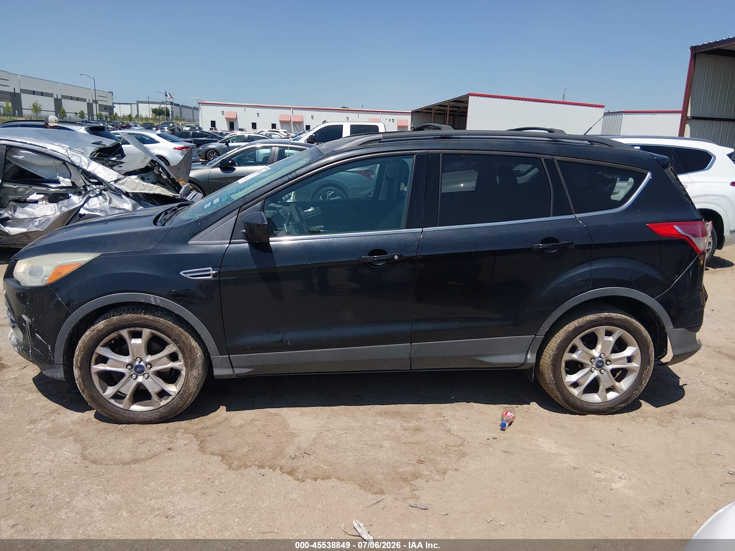 2013 Ford Escape Se Black vin: 1FMCU0GX8DUC59334