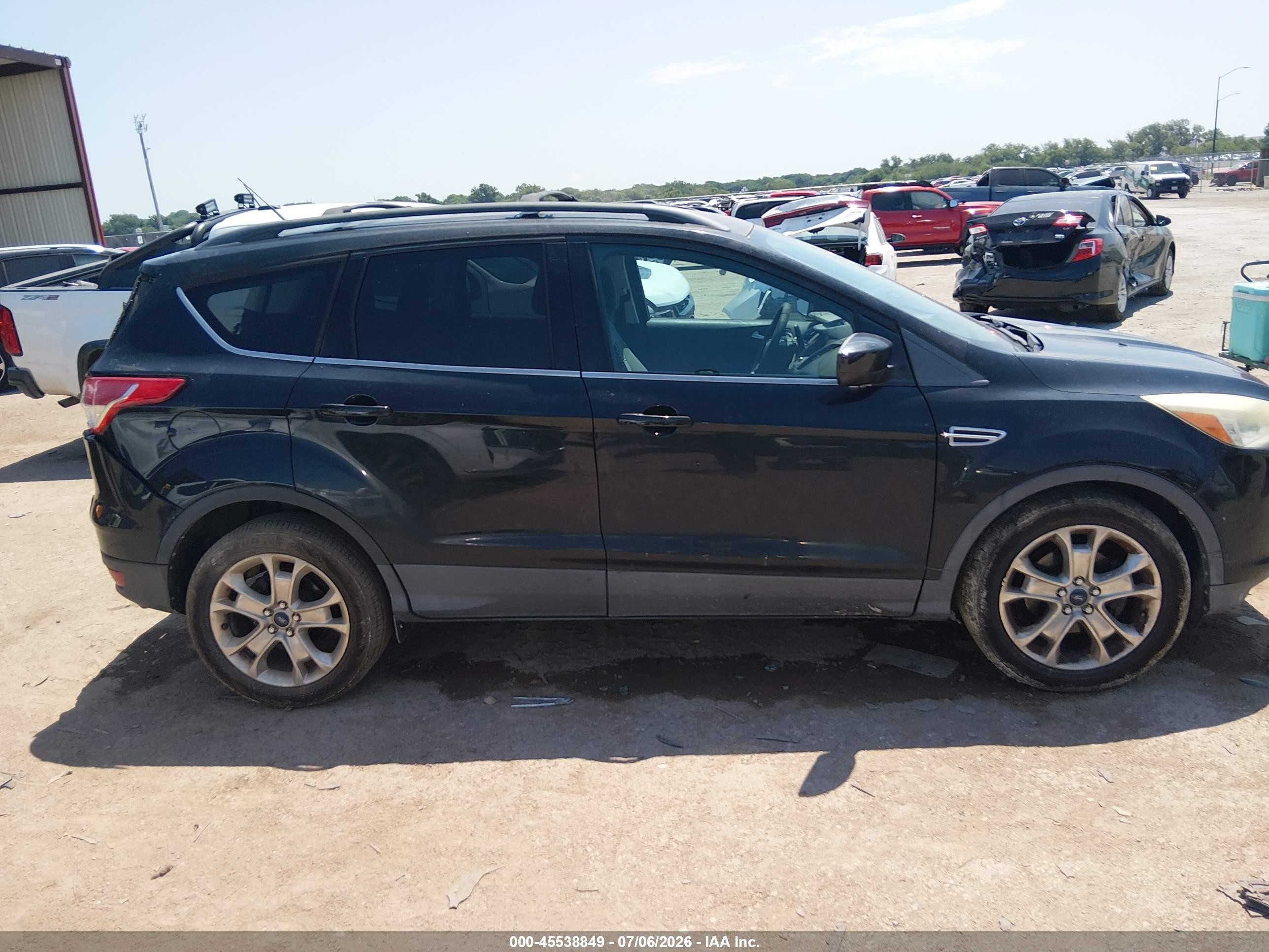 2013 Ford Escape Se Black vin: 1FMCU0GX8DUC59334