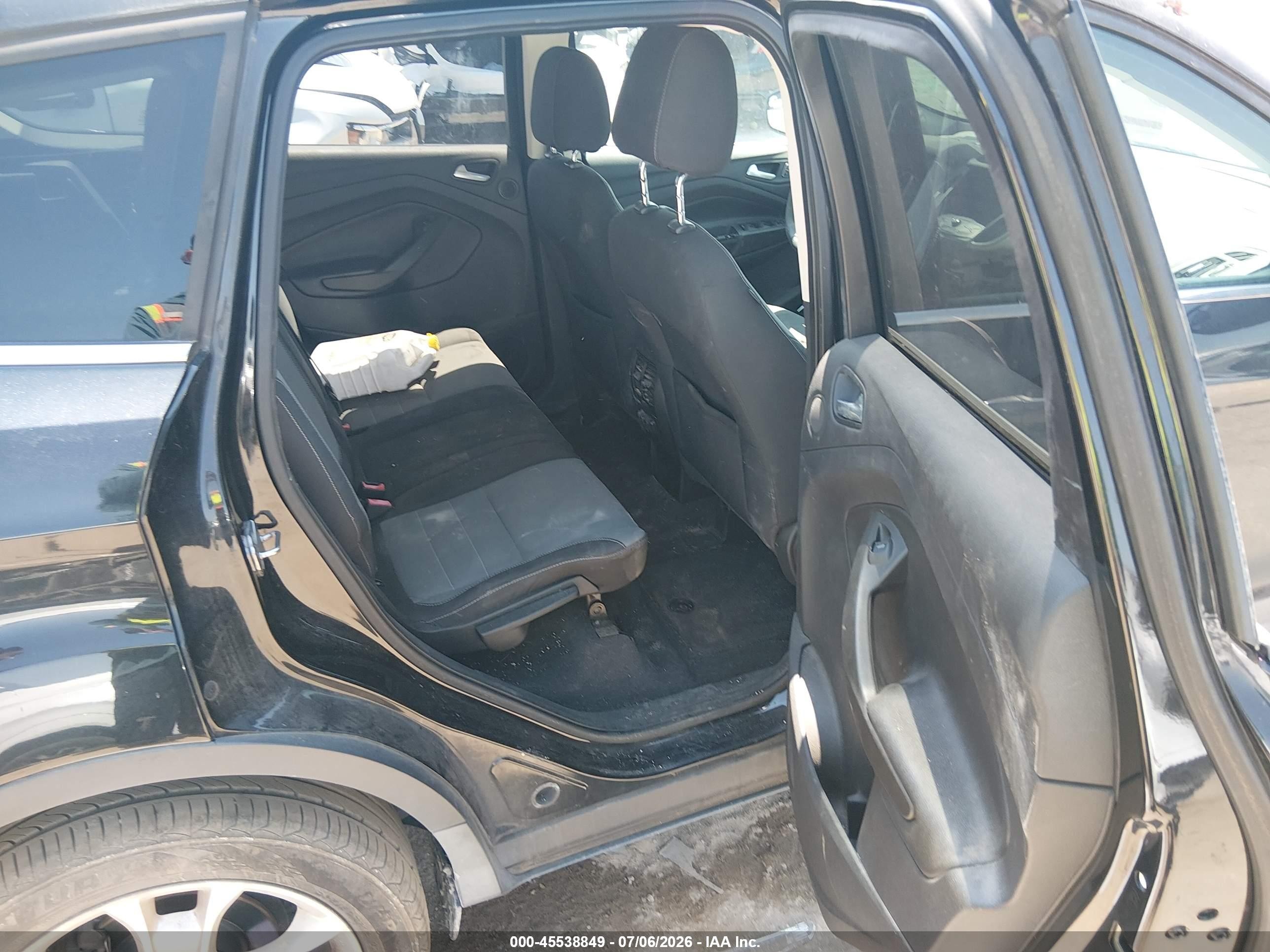 2013 Ford Escape Se Black vin: 1FMCU0GX8DUC59334