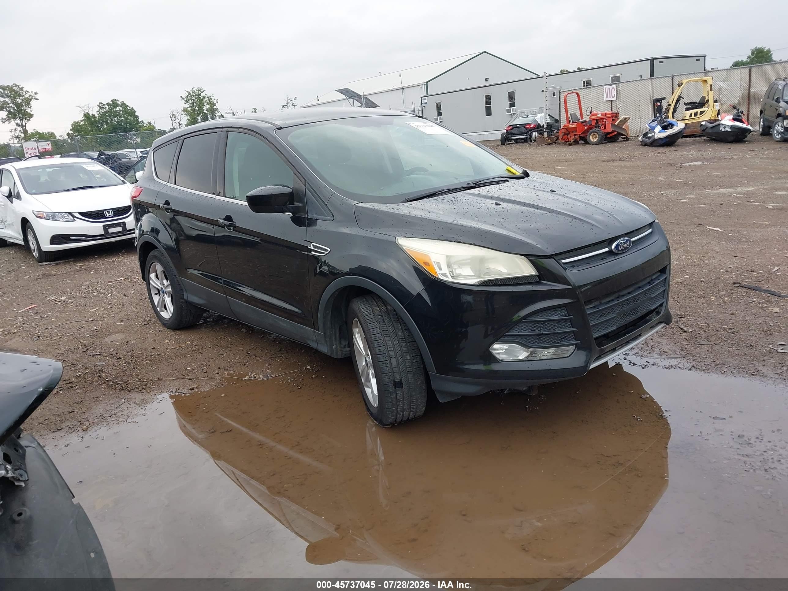 2013 Ford Escape Se Black vin: 1FMCU0GX8DUC84282