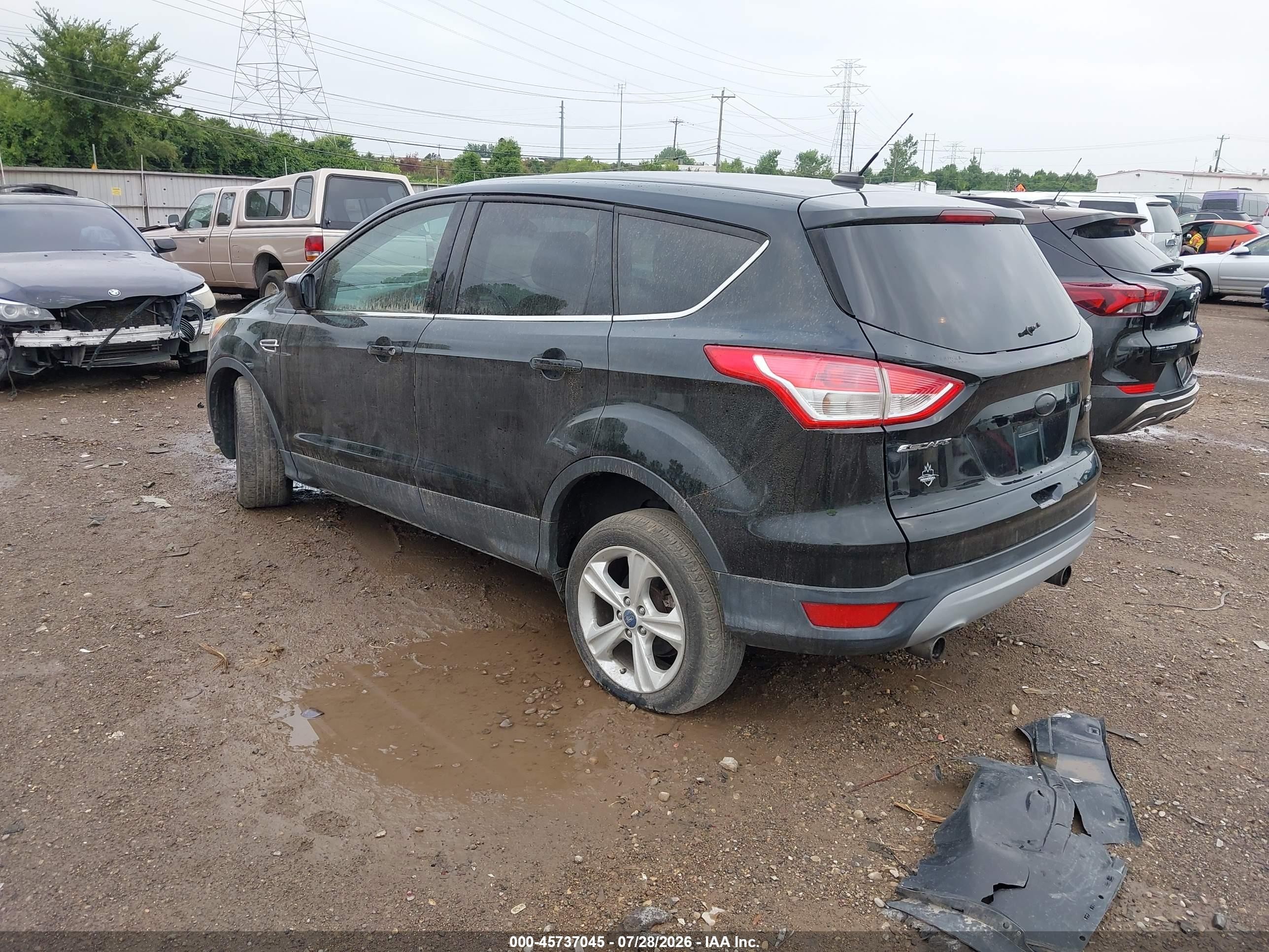 2013 Ford Escape Se Black vin: 1FMCU0GX8DUC84282