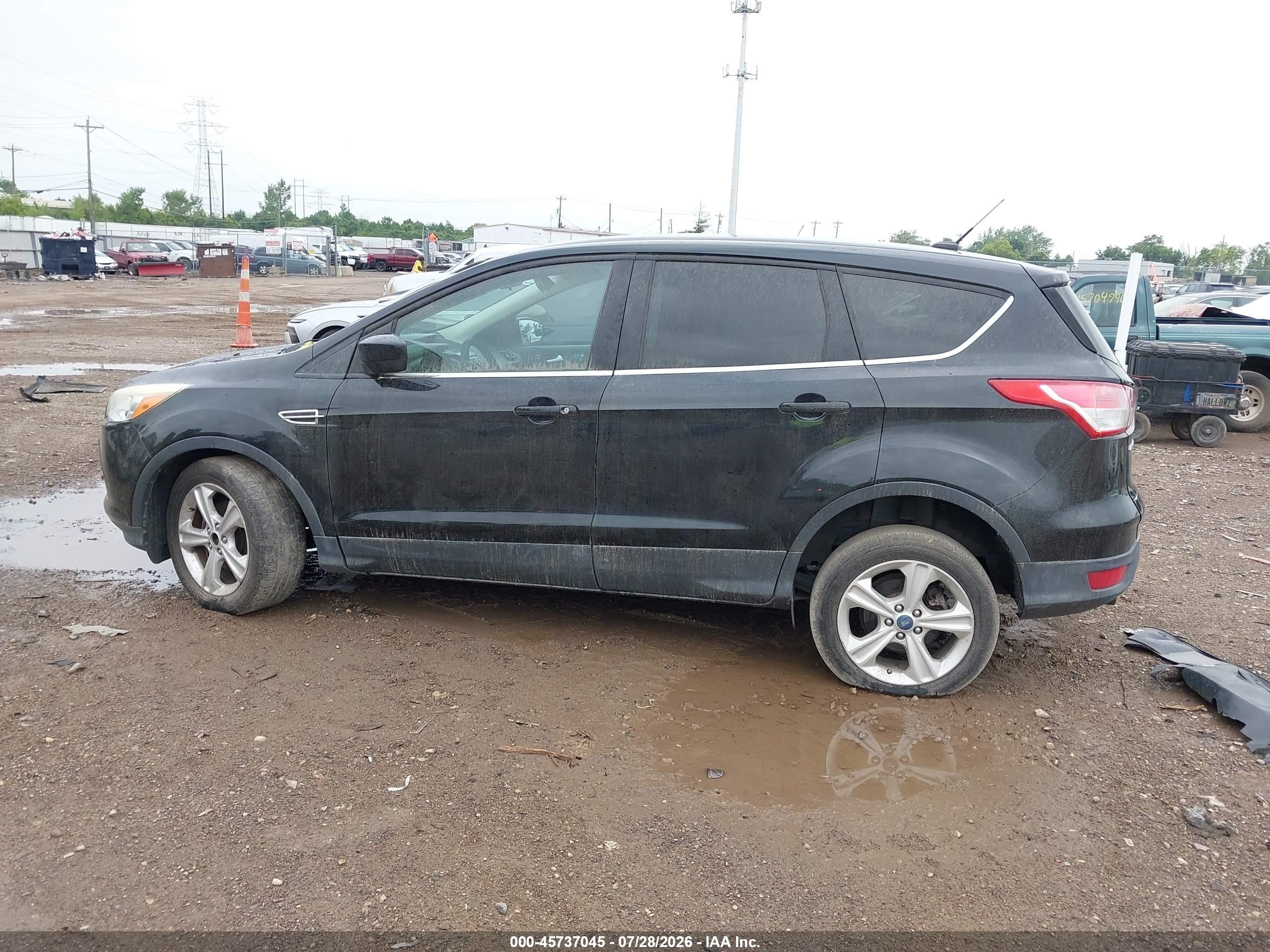 2013 Ford Escape Se Black vin: 1FMCU0GX8DUC84282