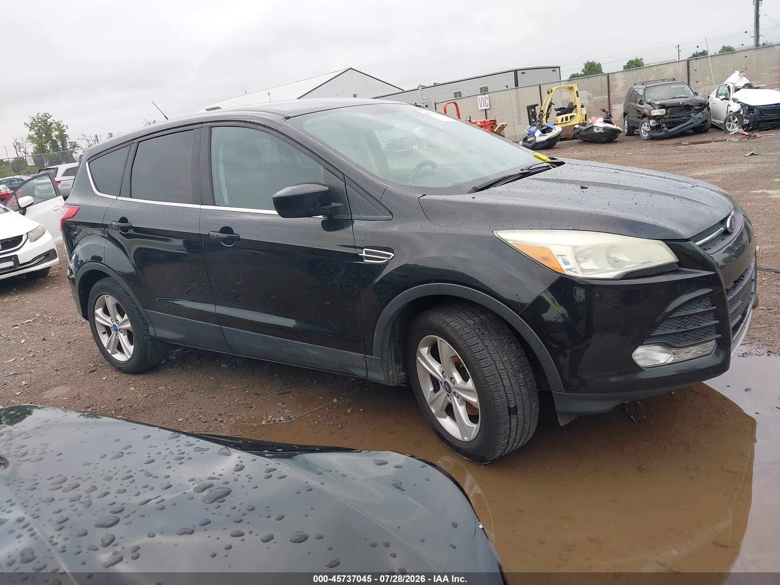 2013 Ford Escape Se Black vin: 1FMCU0GX8DUC84282