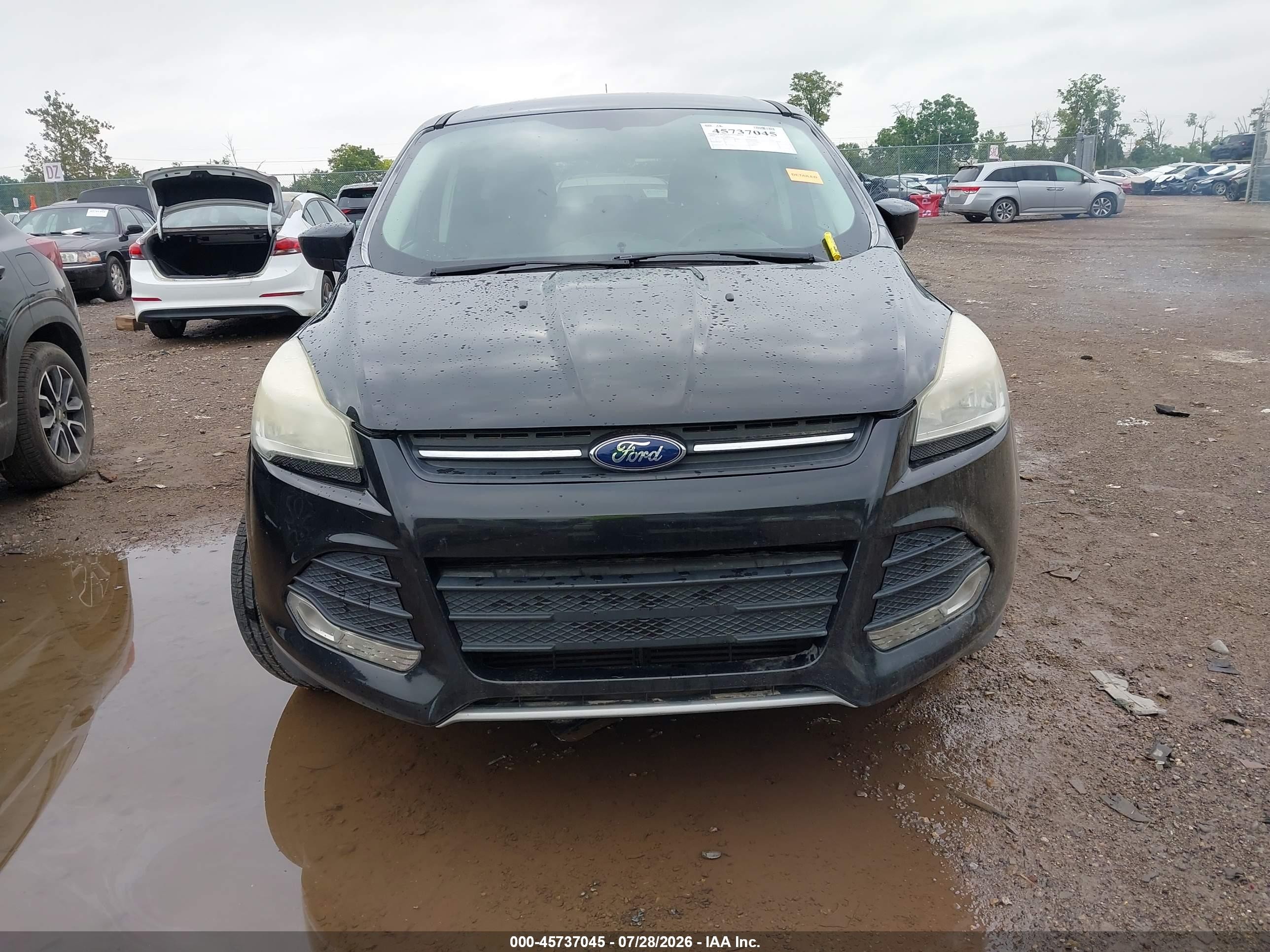 2013 Ford Escape Se Black vin: 1FMCU0GX8DUC84282