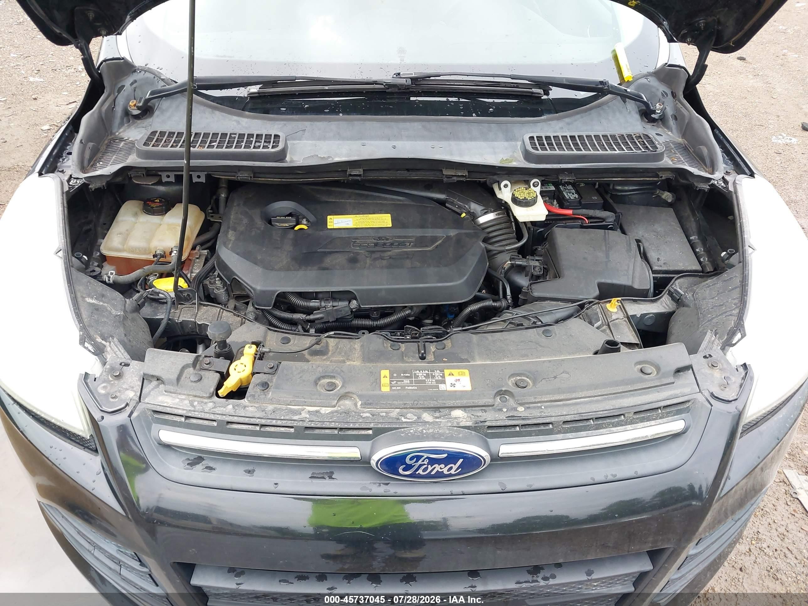 2013 Ford Escape Se Black vin: 1FMCU0GX8DUC84282
