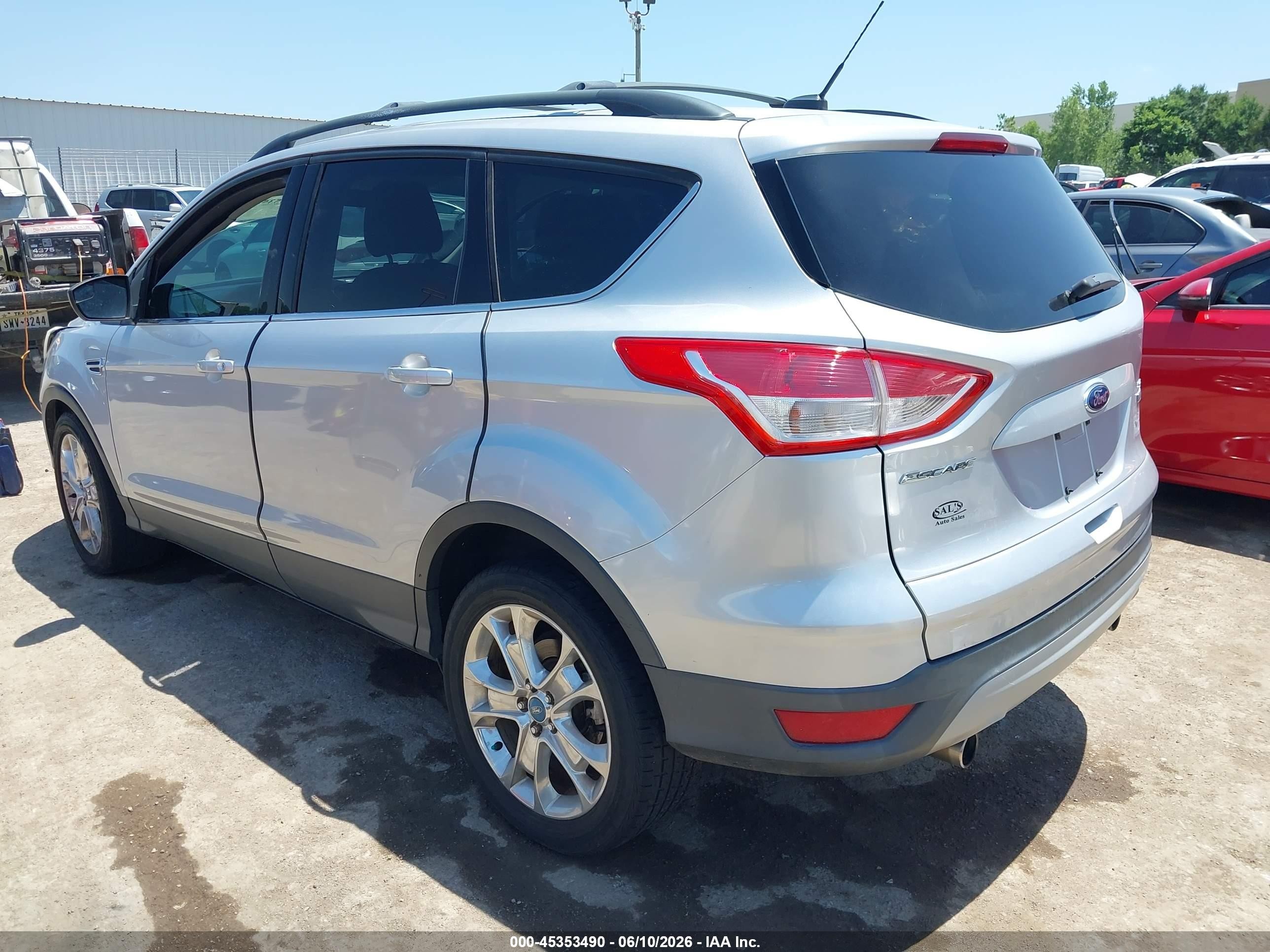 2013 Ford Escape Se Silver vin: 1FMCU0GX8DUC85707