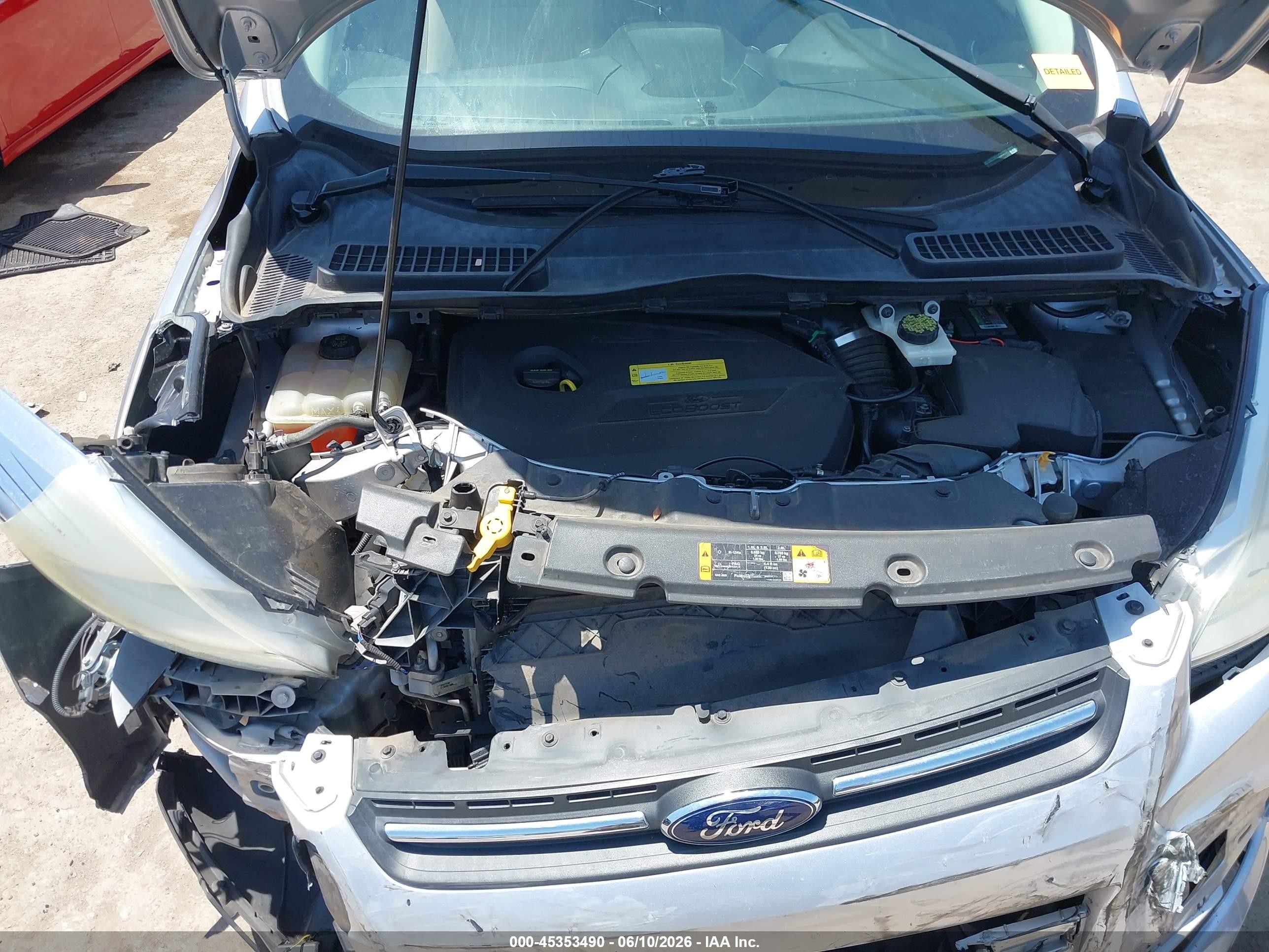 2013 Ford Escape Se Silver vin: 1FMCU0GX8DUC85707