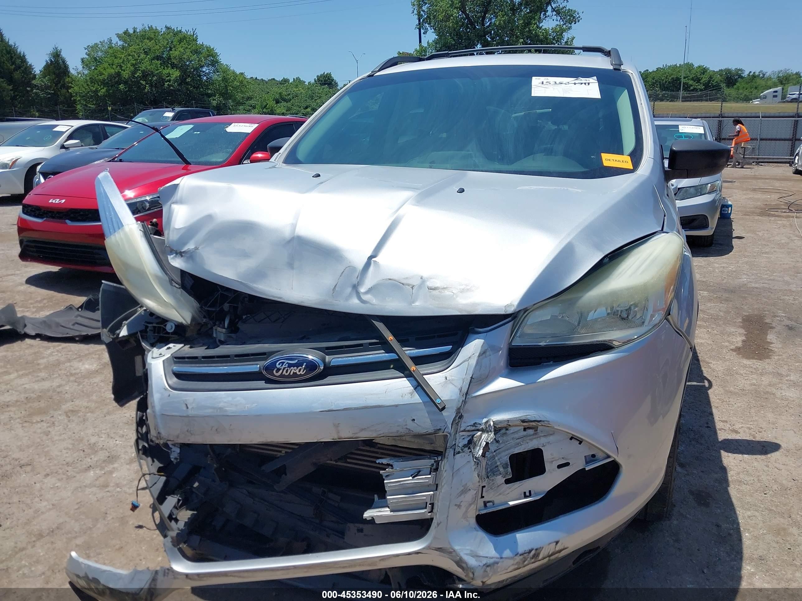 2013 Ford Escape Se Silver vin: 1FMCU0GX8DUC85707