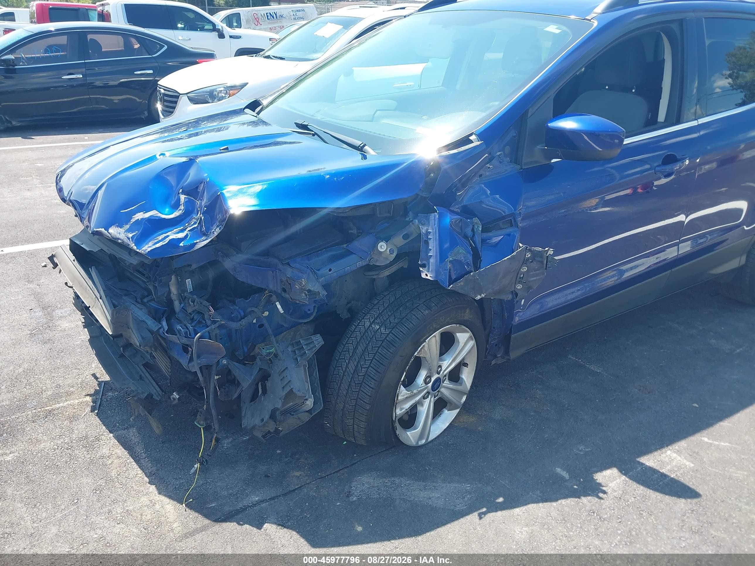 2013 Ford Escape Se Blue vin: 1FMCU0GX8DUD09276