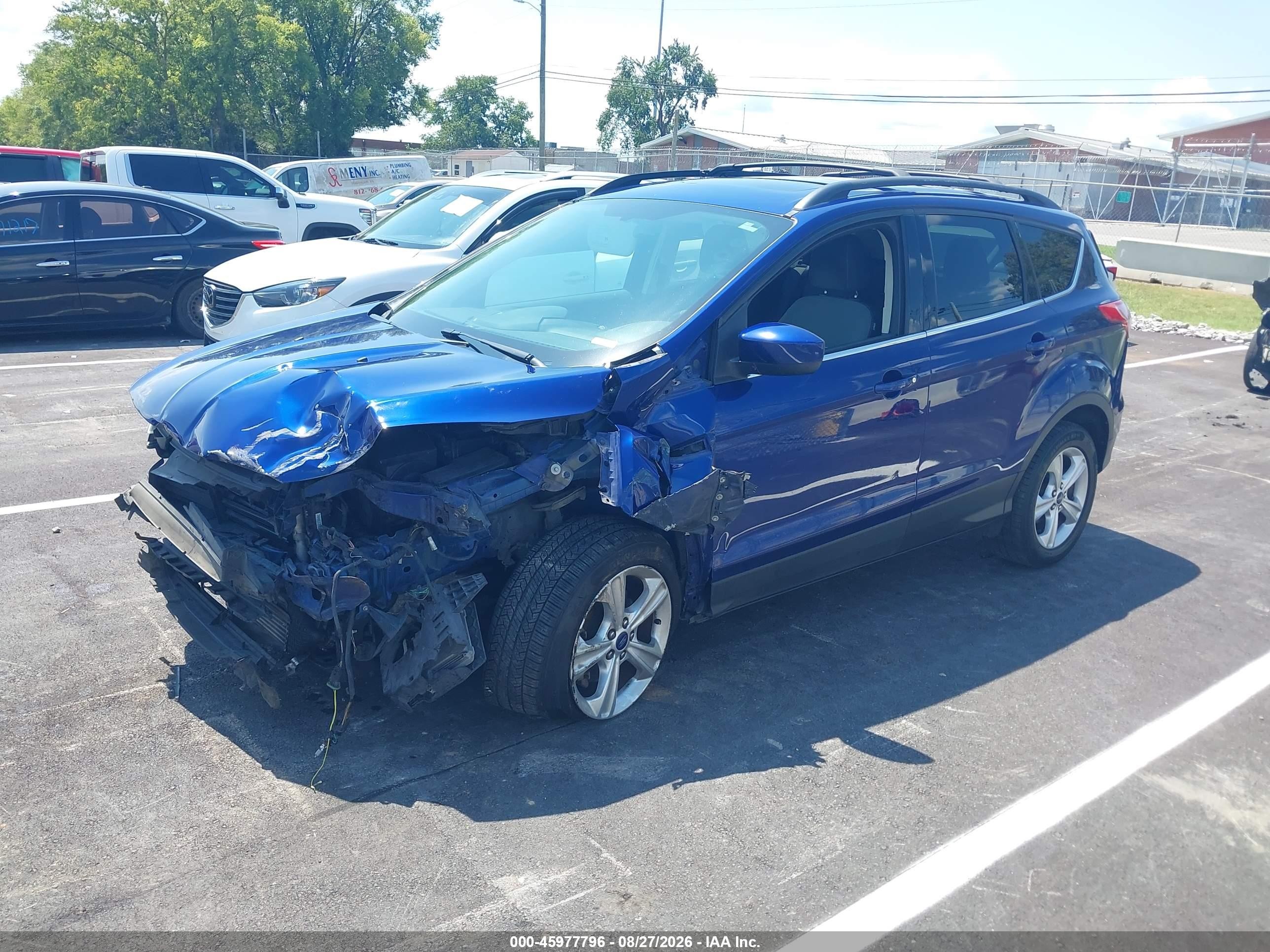 2013 Ford Escape Se Blue vin: 1FMCU0GX8DUD09276