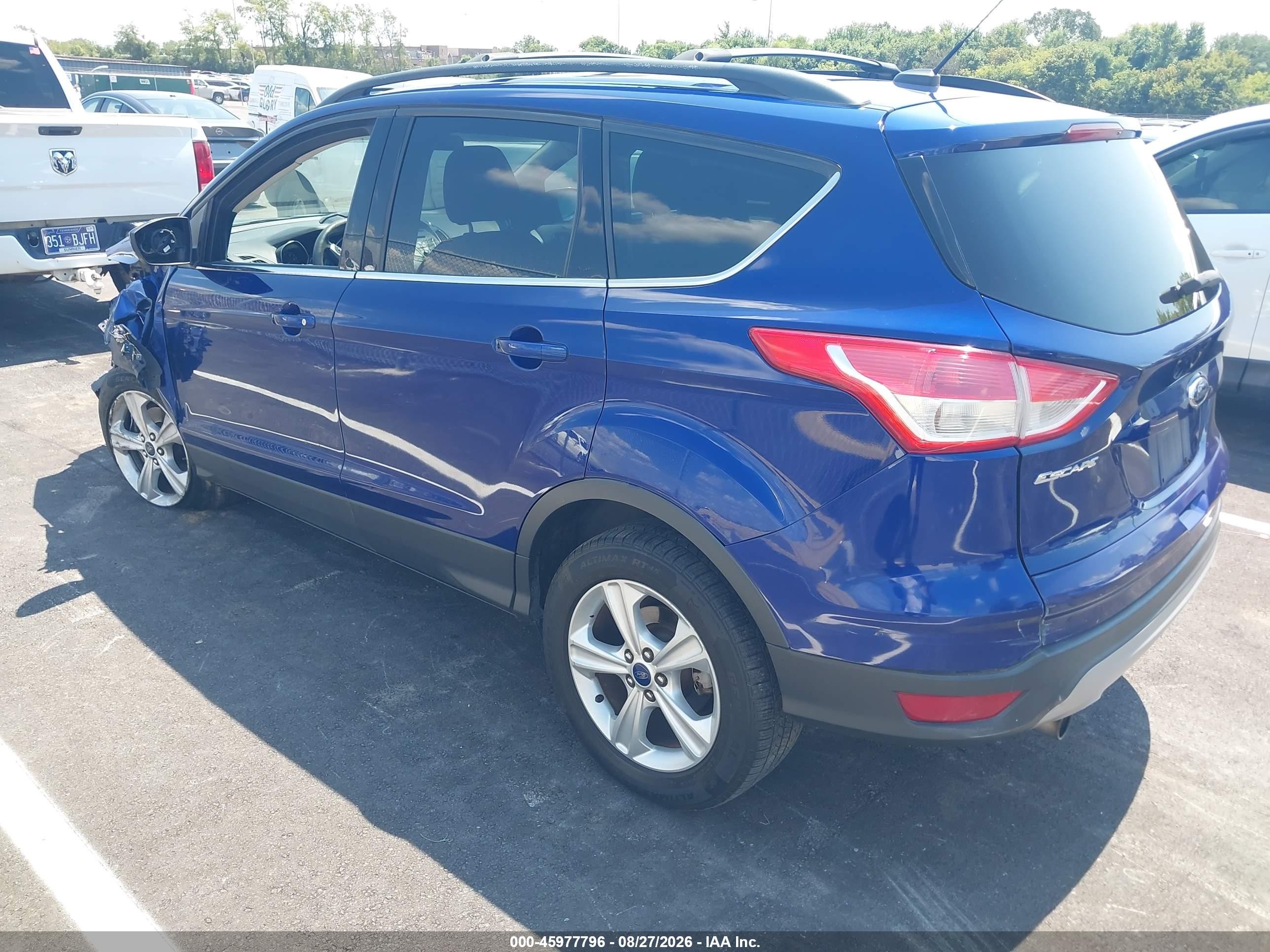 2013 Ford Escape Se Blue vin: 1FMCU0GX8DUD09276