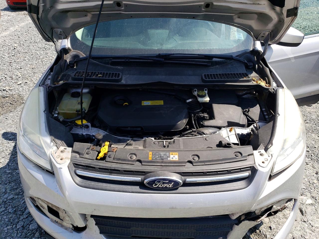 2013 Ford Escape Se Silver vin: 1FMCU0GX8DUD27700