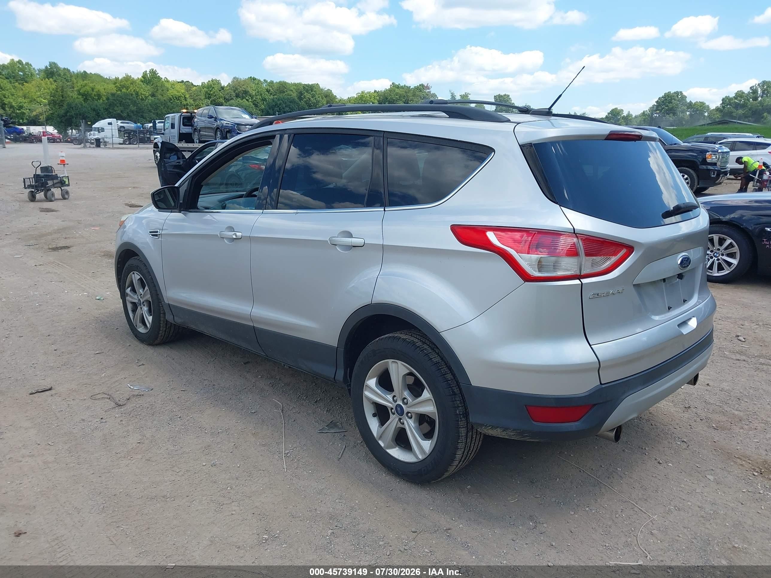 2013 Ford Escape Se Silver vin: 1FMCU0GX8DUD32511