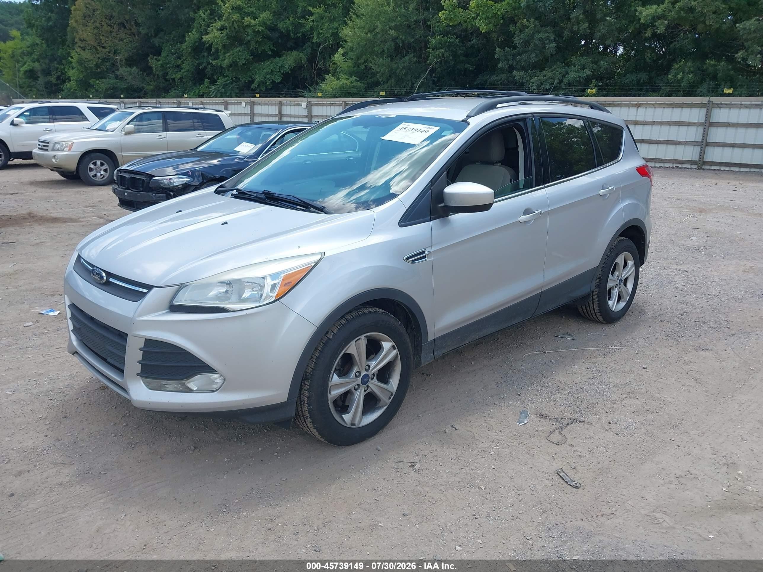 2013 Ford Escape Se Silver vin: 1FMCU0GX8DUD32511