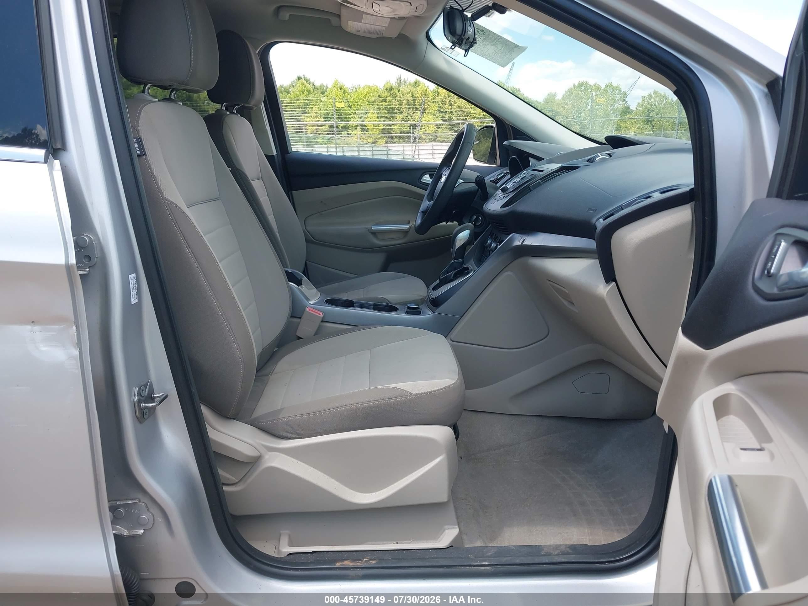 2013 Ford Escape Se Silver vin: 1FMCU0GX8DUD32511
