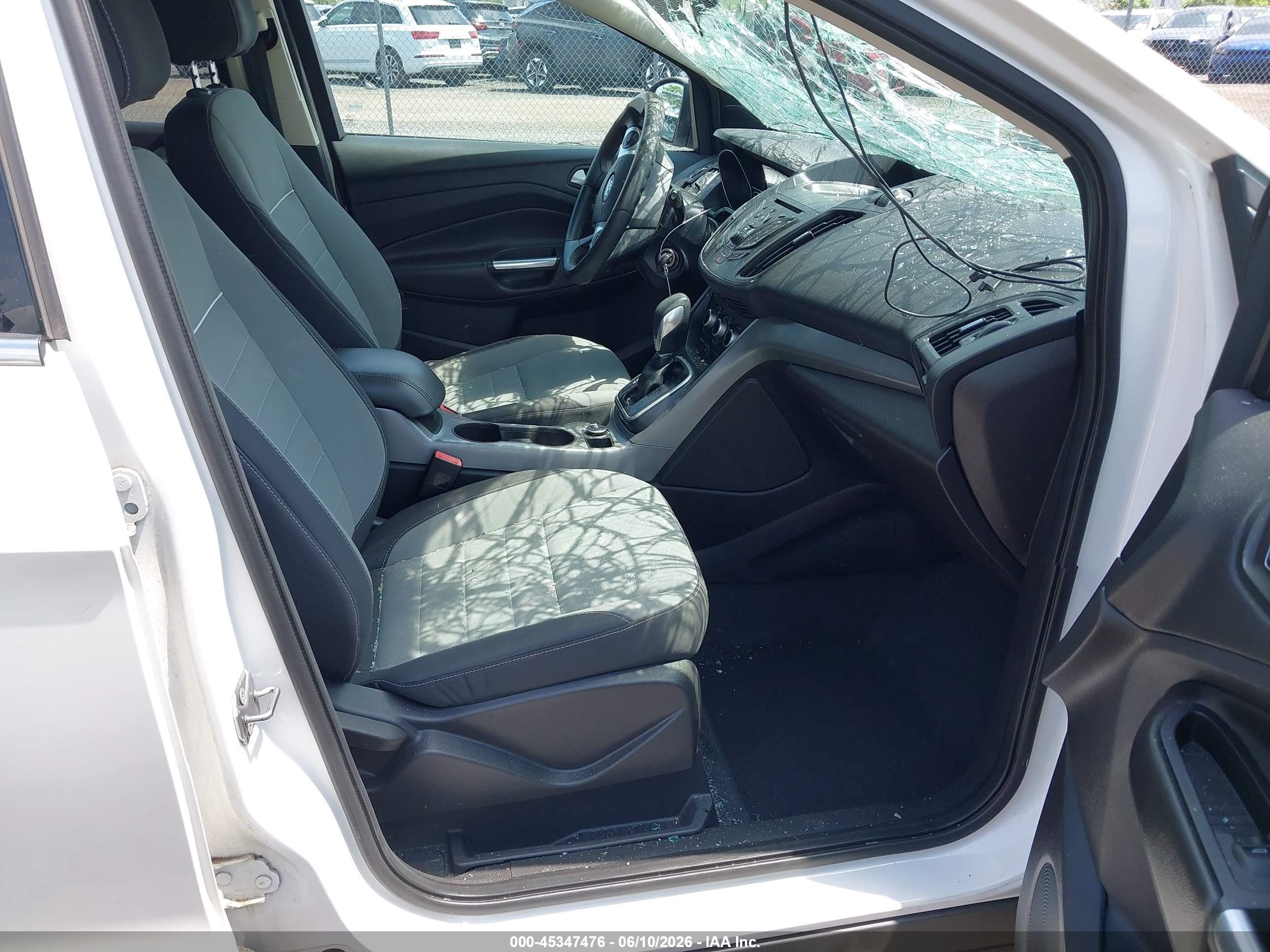 2013 Ford Escape Se White vin: 1FMCU0GX8DUD46988