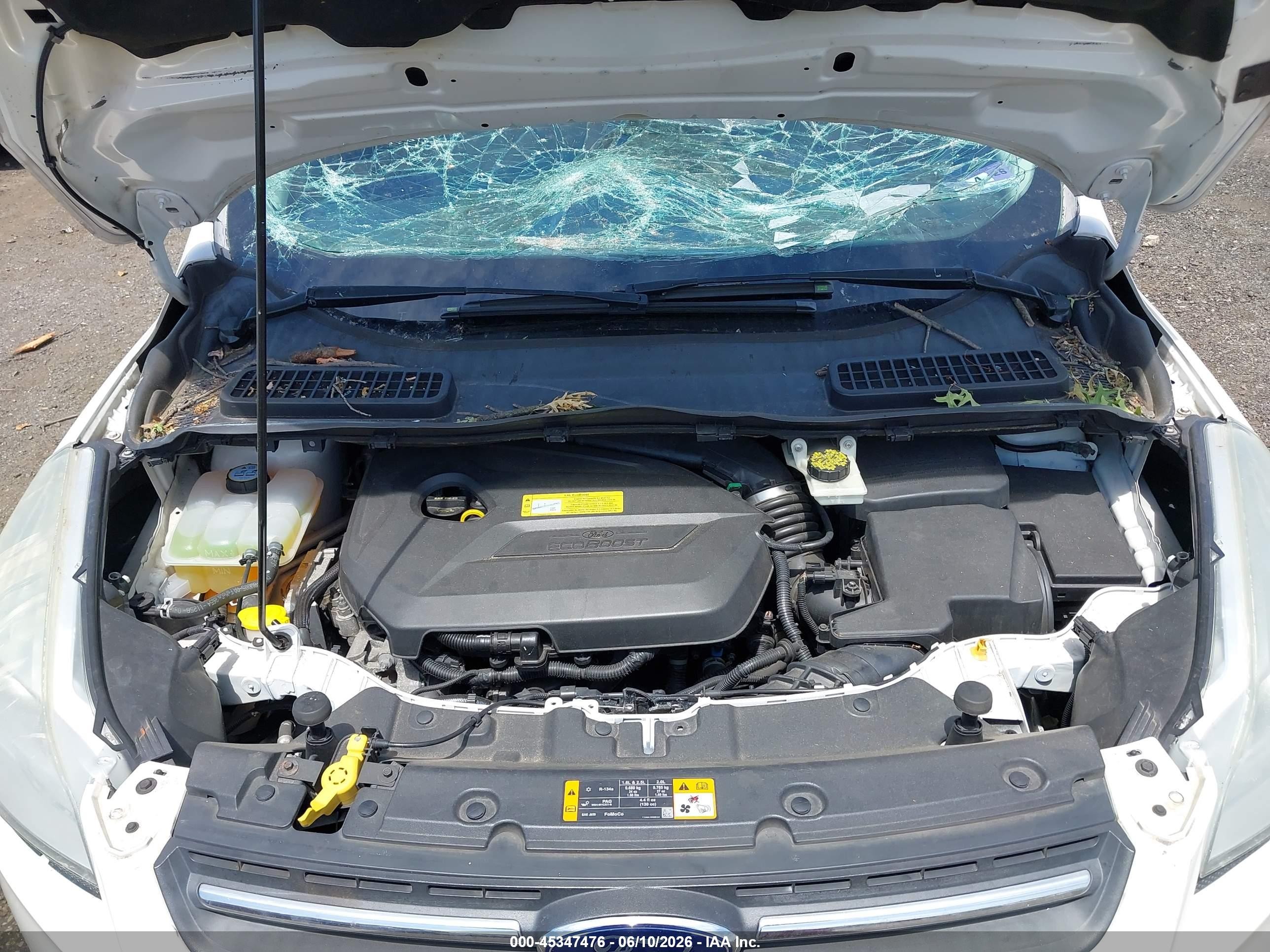 2013 Ford Escape Se White vin: 1FMCU0GX8DUD46988