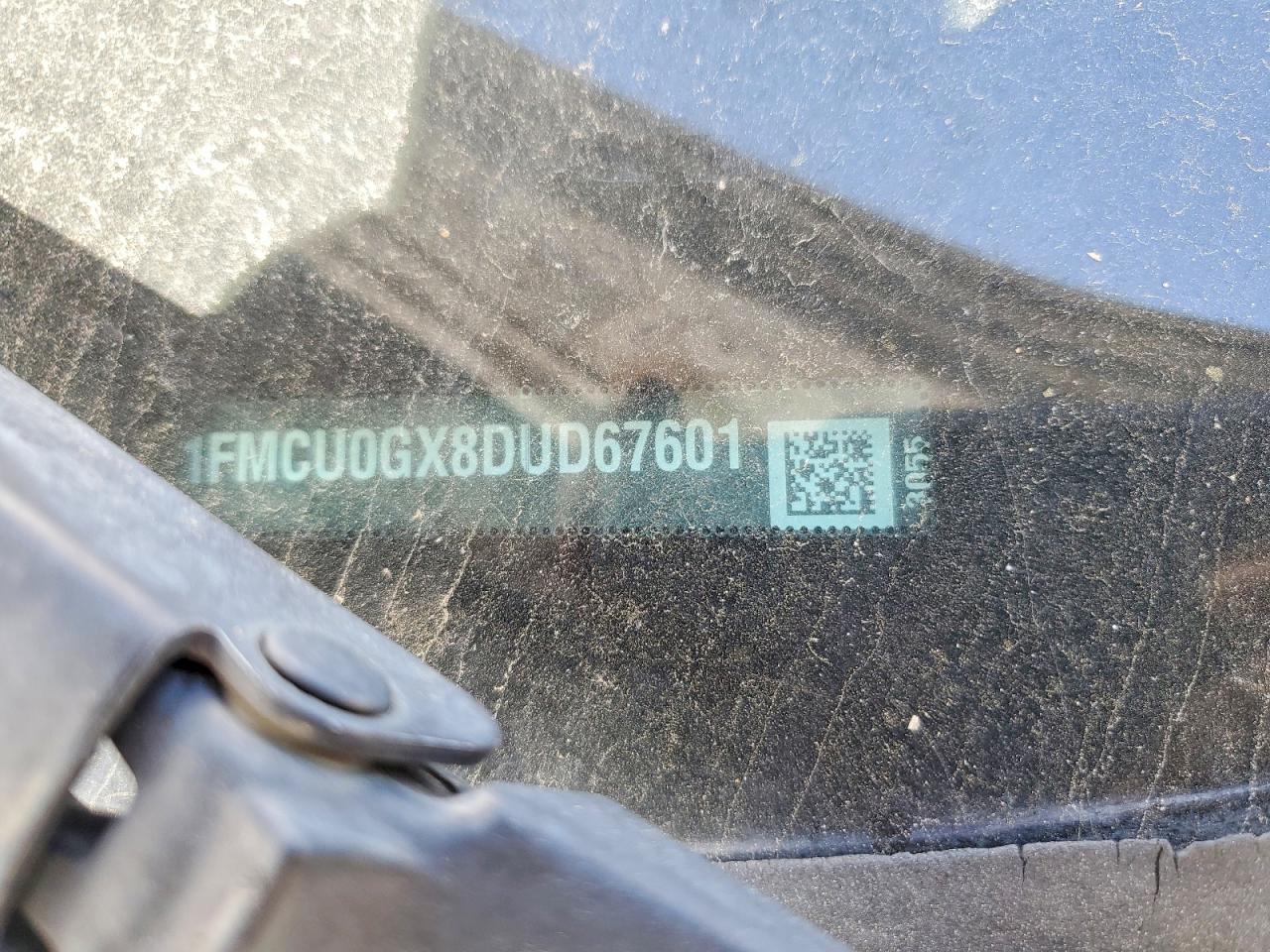 2013 Ford Escape Se White vin: 1FMCU0GX8DUD67601