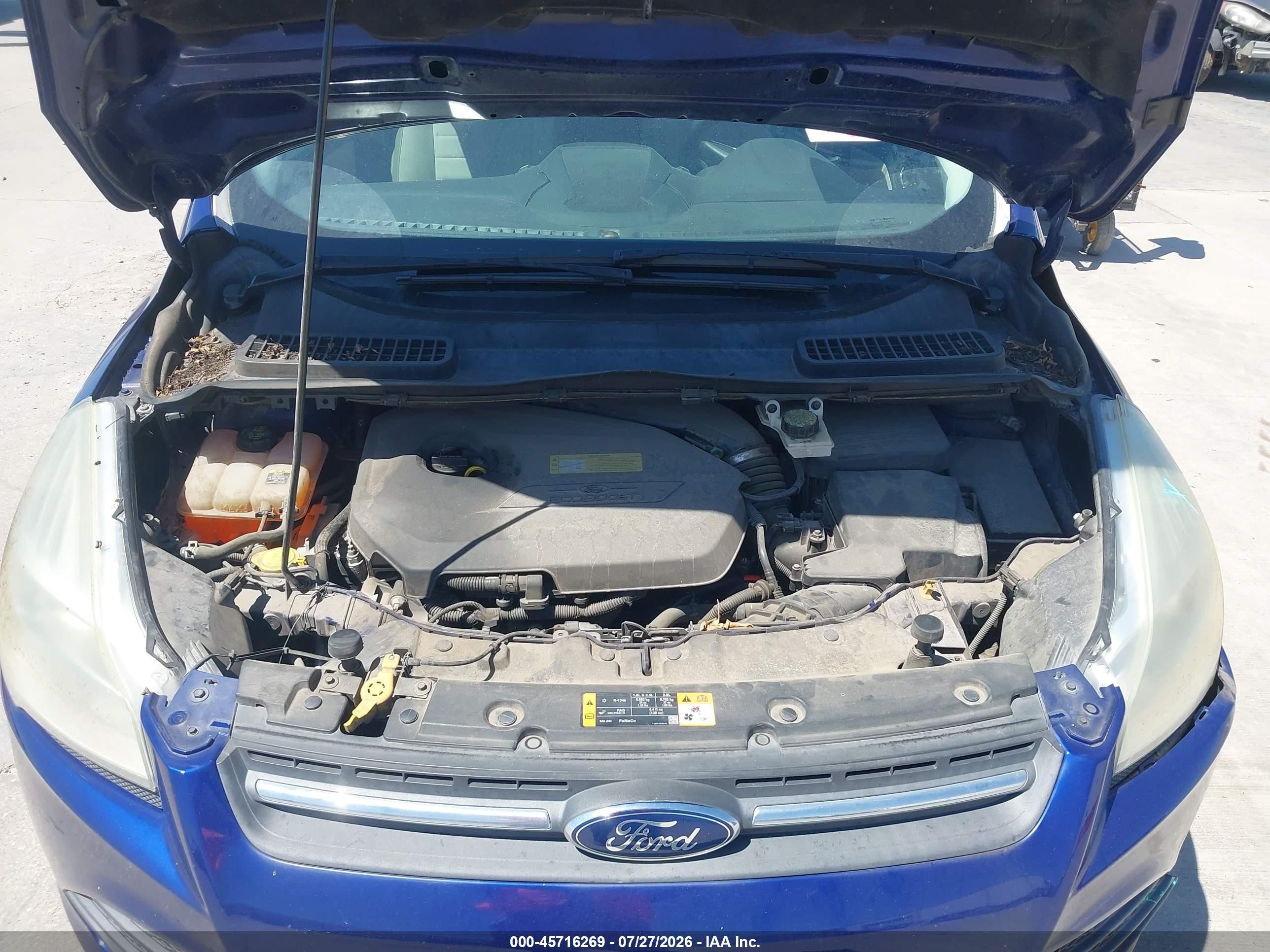 2013 Ford Escape Se Blue vin: 1FMCU0GX8DUD68666