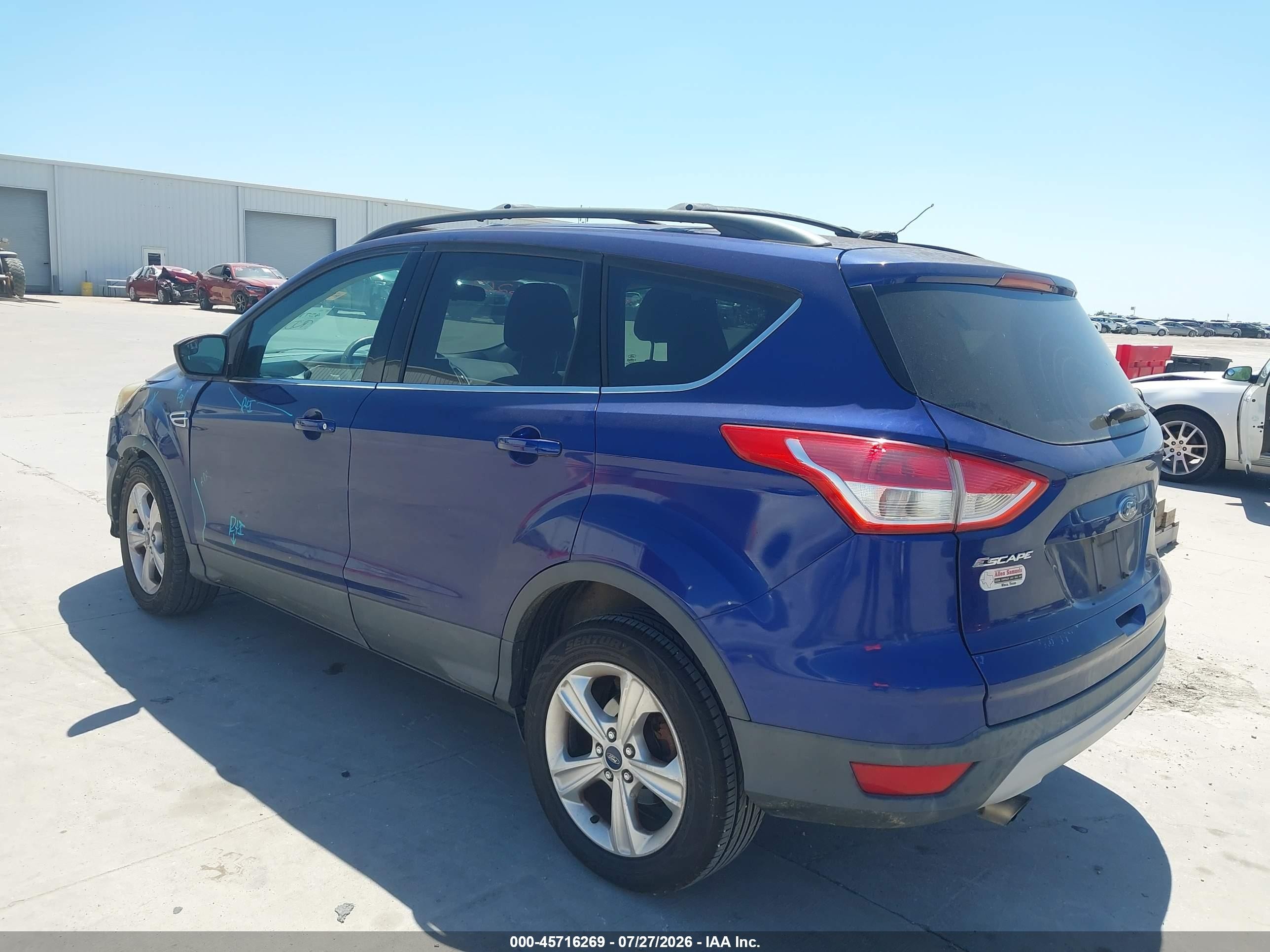 2013 Ford Escape Se Blue vin: 1FMCU0GX8DUD68666