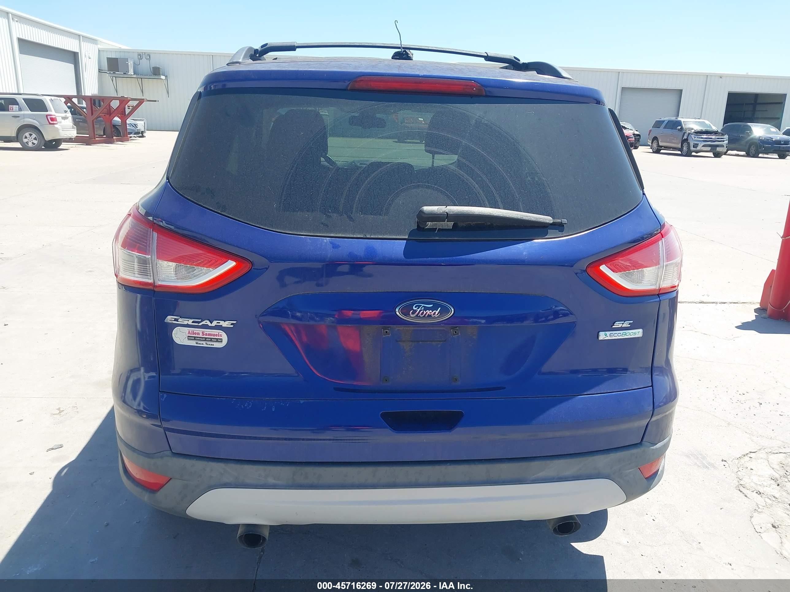 2013 Ford Escape Se Blue vin: 1FMCU0GX8DUD68666
