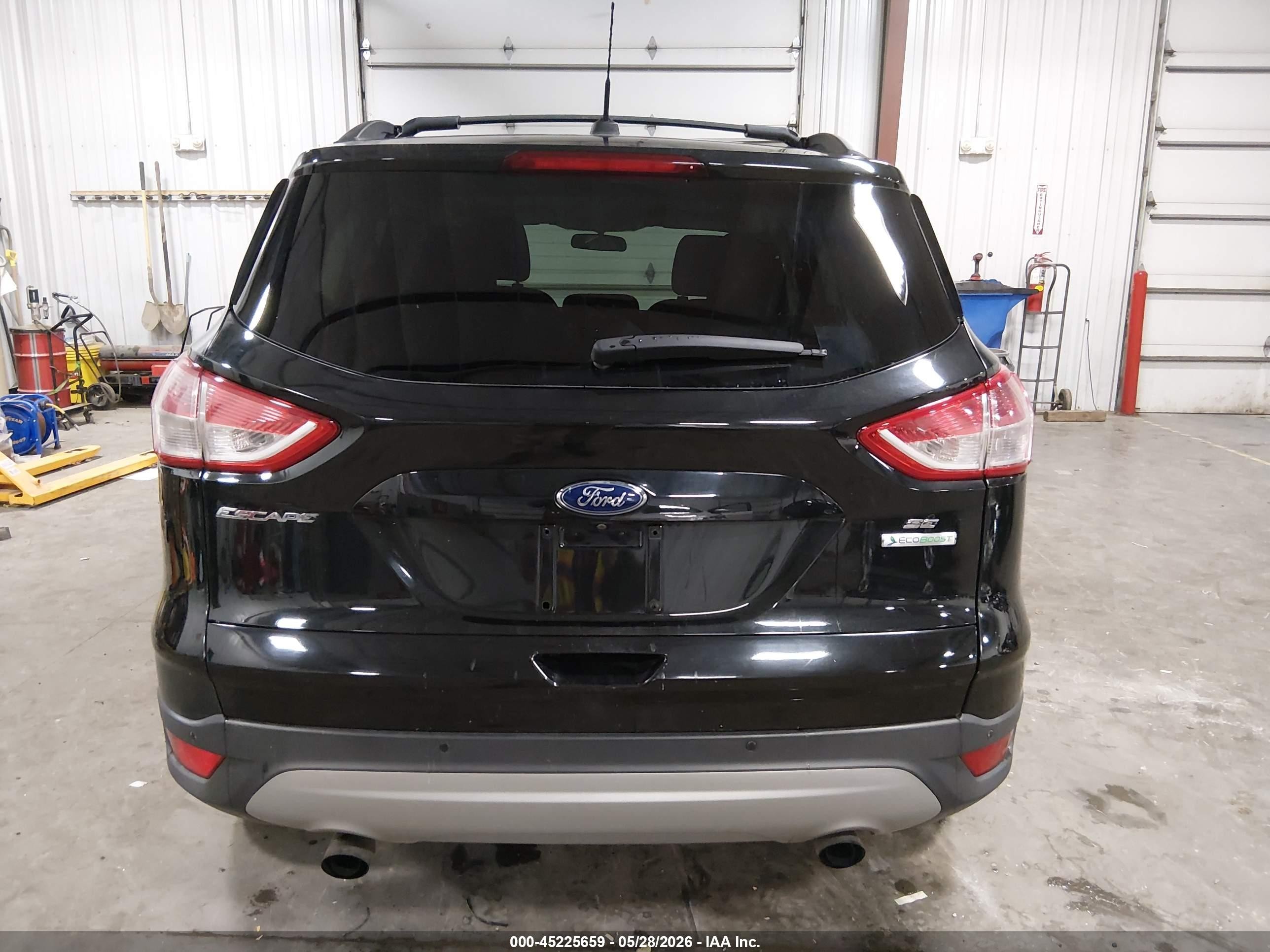 2014 Ford Escape Se Black vin: 1FMCU0GX8EUA11392