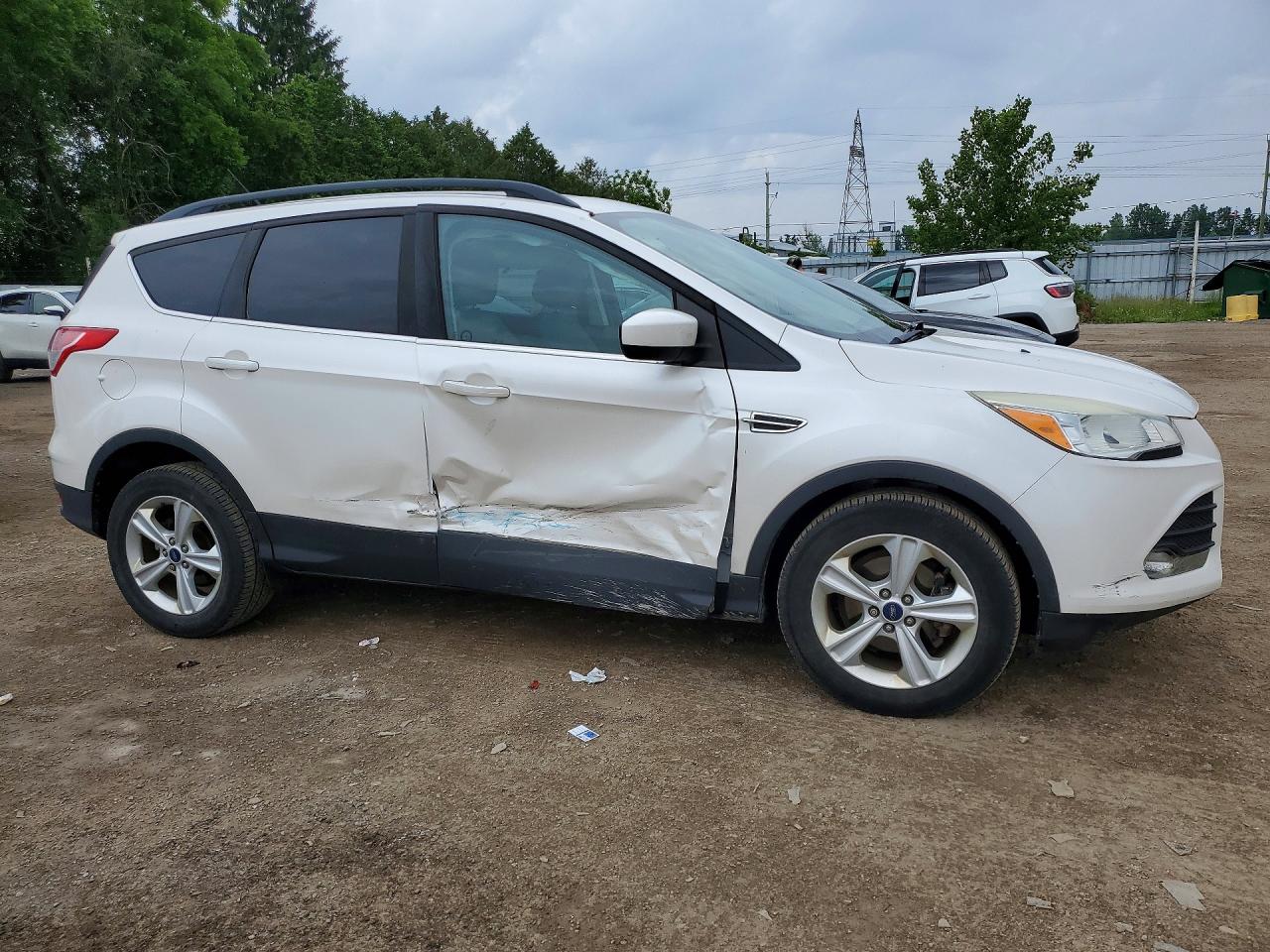 2014 Ford Escape Se White vin: 1FMCU0GX8EUA32159