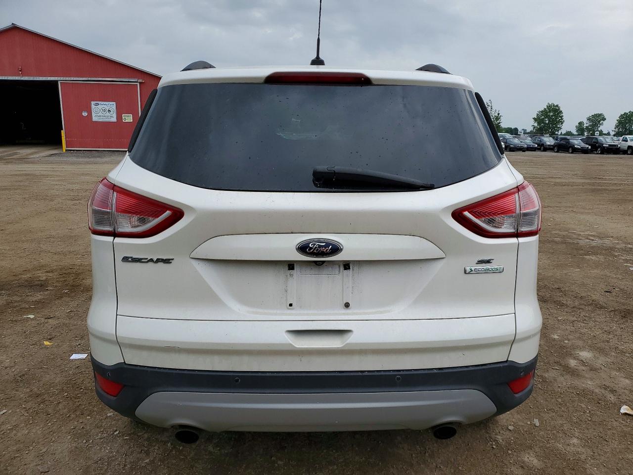 2014 Ford Escape Se White vin: 1FMCU0GX8EUA32159