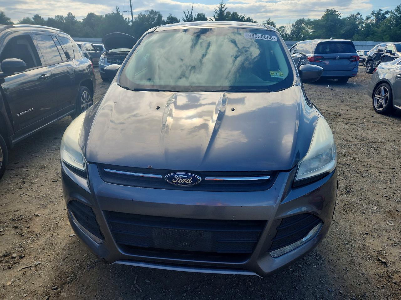 2014 Ford Escape Se Gray vin: 1FMCU0GX8EUA49771