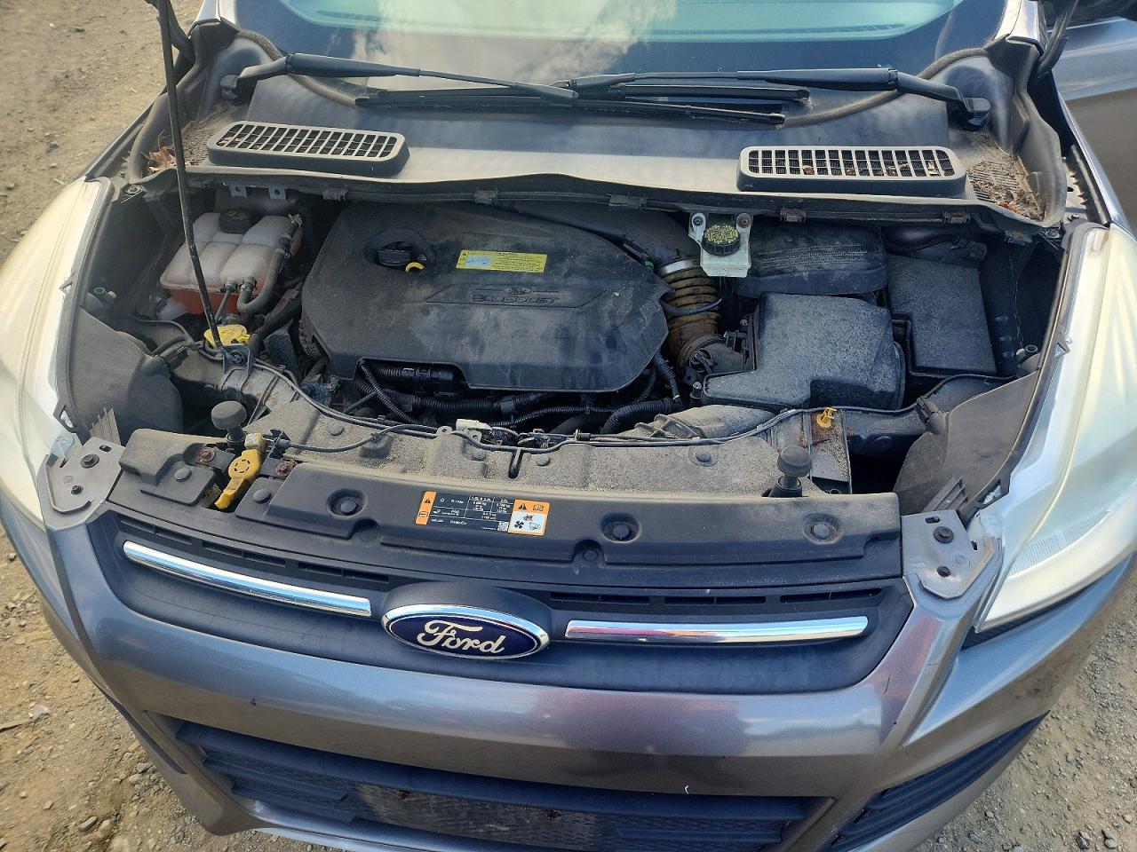 2014 Ford Escape Se Gray vin: 1FMCU0GX8EUA49771